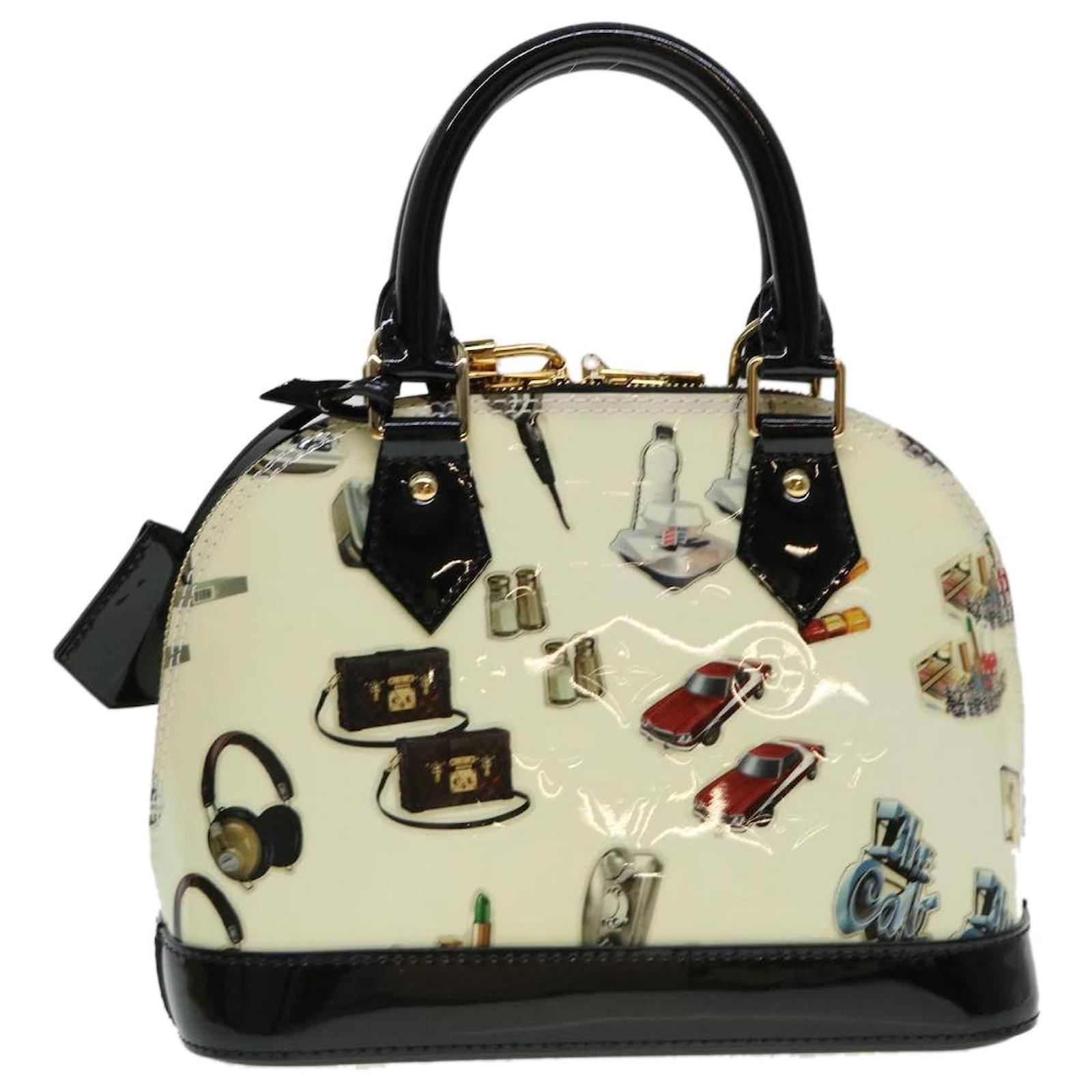 Handbags Louis Vuitton Louis Vuitton Vernis Nicolas Ghesquire Alma Bb Hand Bag M50419 LV Auth 40601a