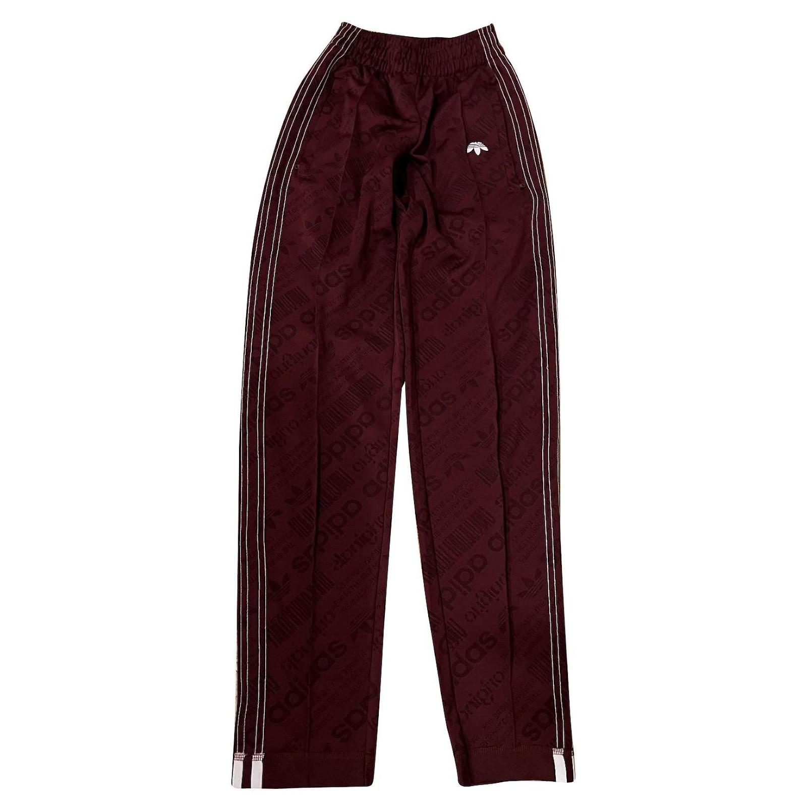 Alexander Wang Pants leggings Dark red Polyester ref.902292 Joli Closet