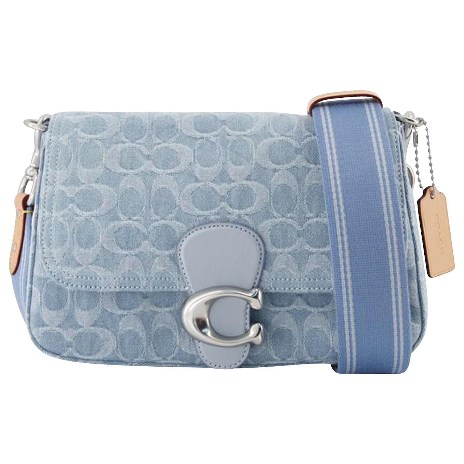 Soft Tabby Crossbody bag - Coach - Canvas - Blue Cloth ref.902387