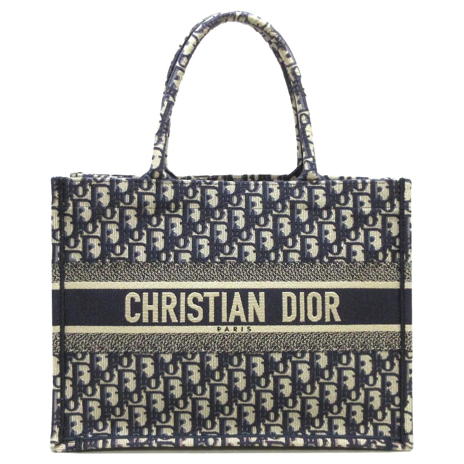 DIOR BOOK TOTE Navy blue Cloth ref.902827 - Joli Closet