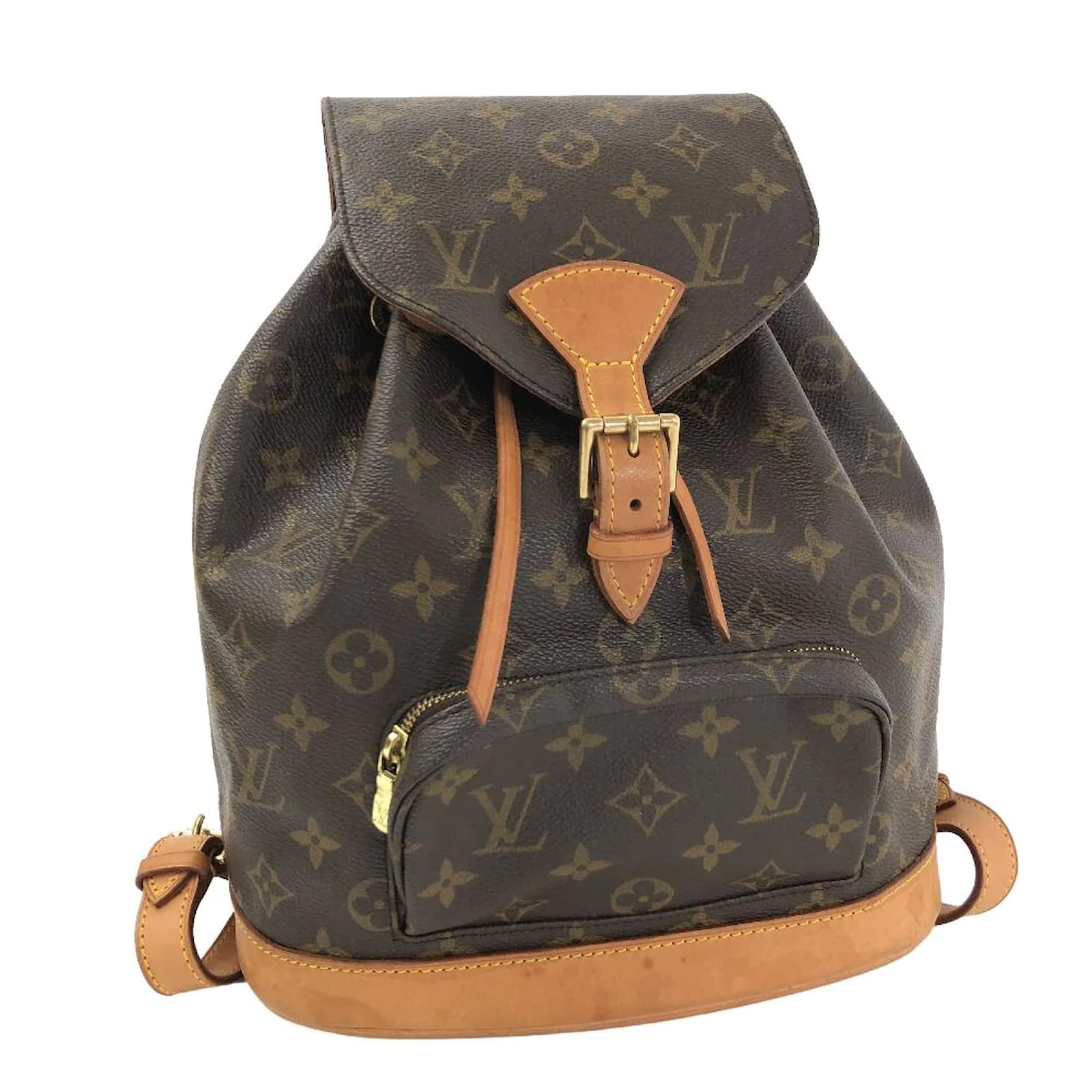 Louis Vuitton Montsouris MM Browns Monogram Backpack in 2023