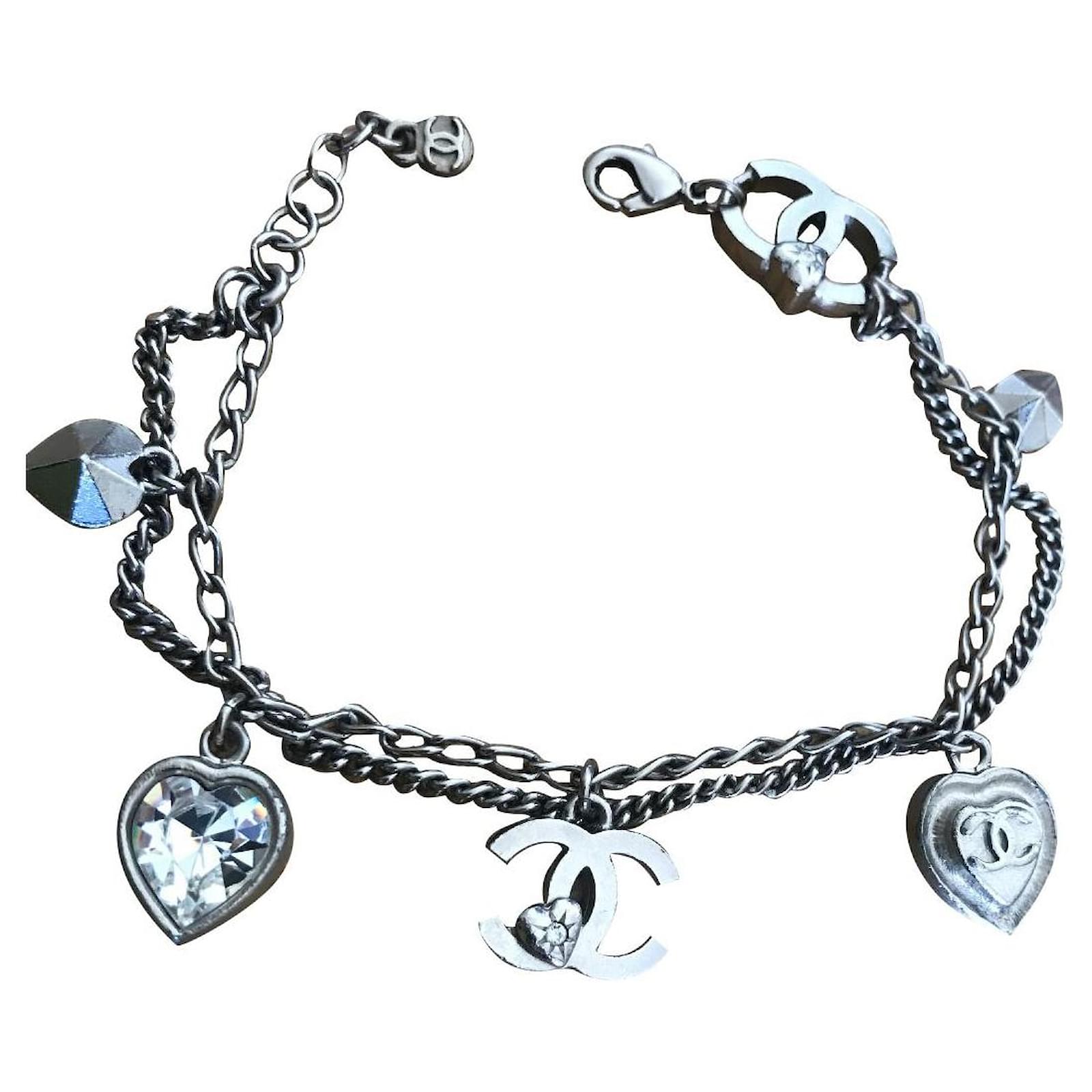 CHANEL Bangle Silver Fashion Bracelets for sale