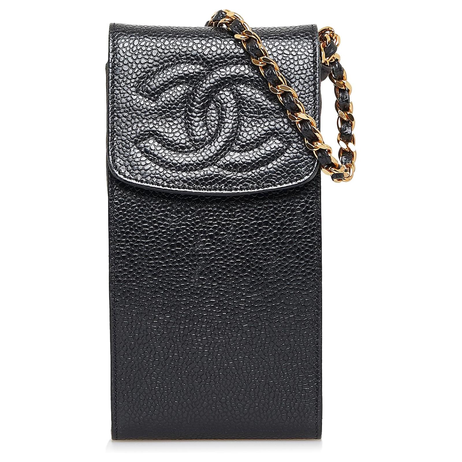 Chanel Black Caviar CC Cigarette Case (Sold)