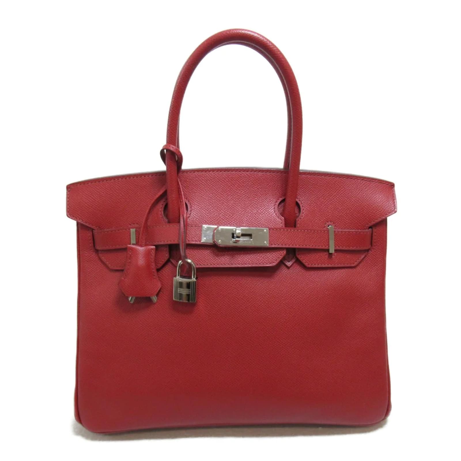 Hermes 30cm Rouge Garrance Birkin Bag