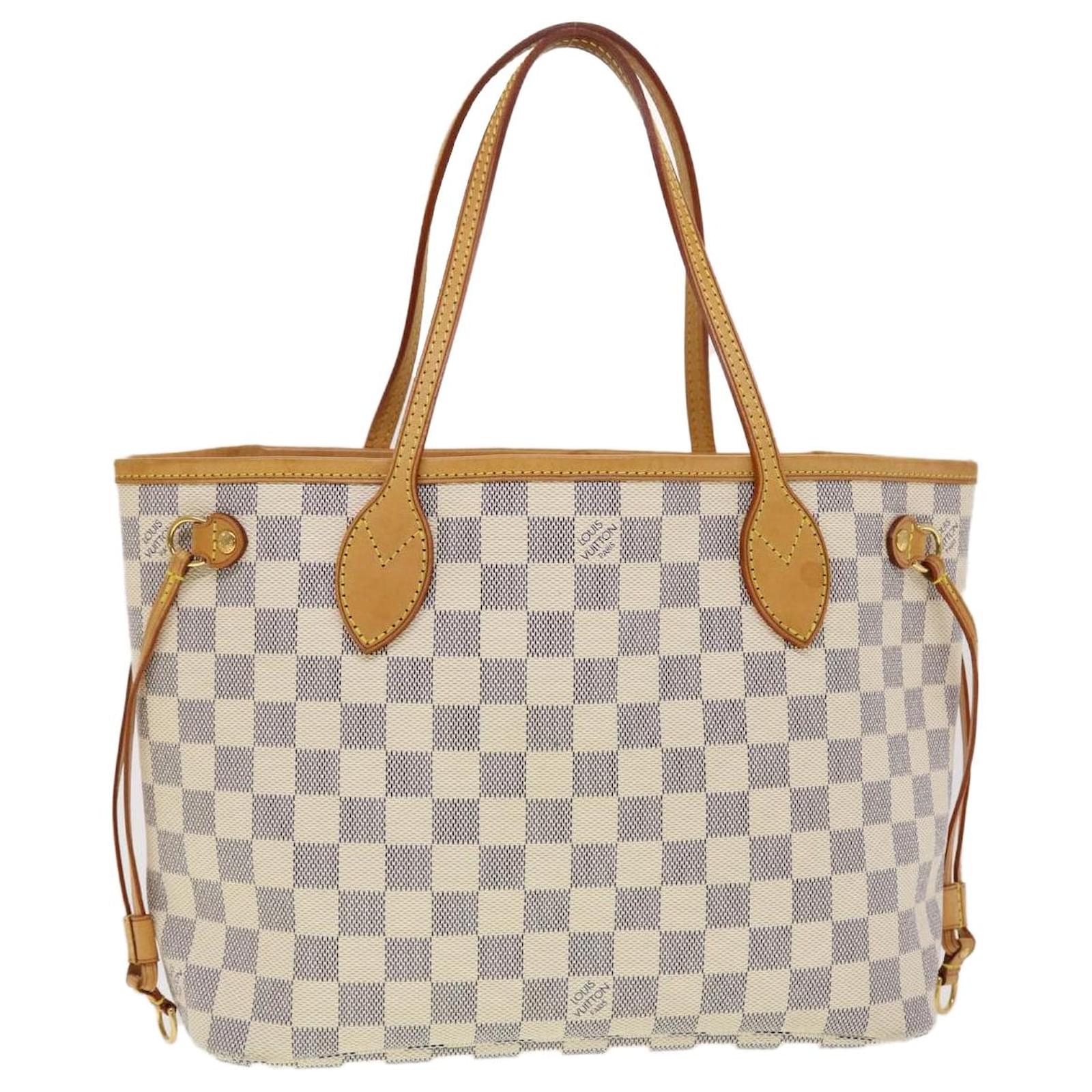 LOUIS VUITTON Damier Azur Neverfull PM Bolso tote N41362 LV Auth