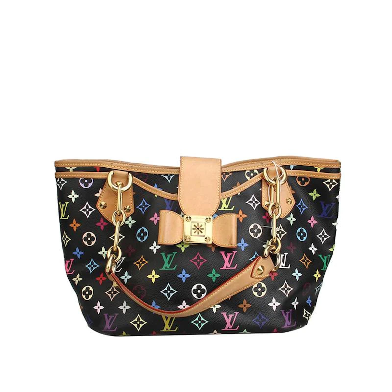 Cloth Tote Louis Vuitton Black In Cloth