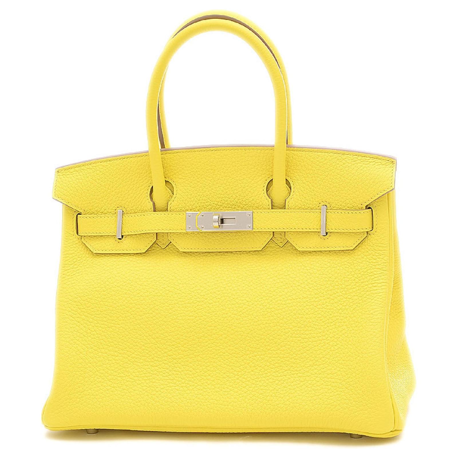 Neon yellow shop birkin bag