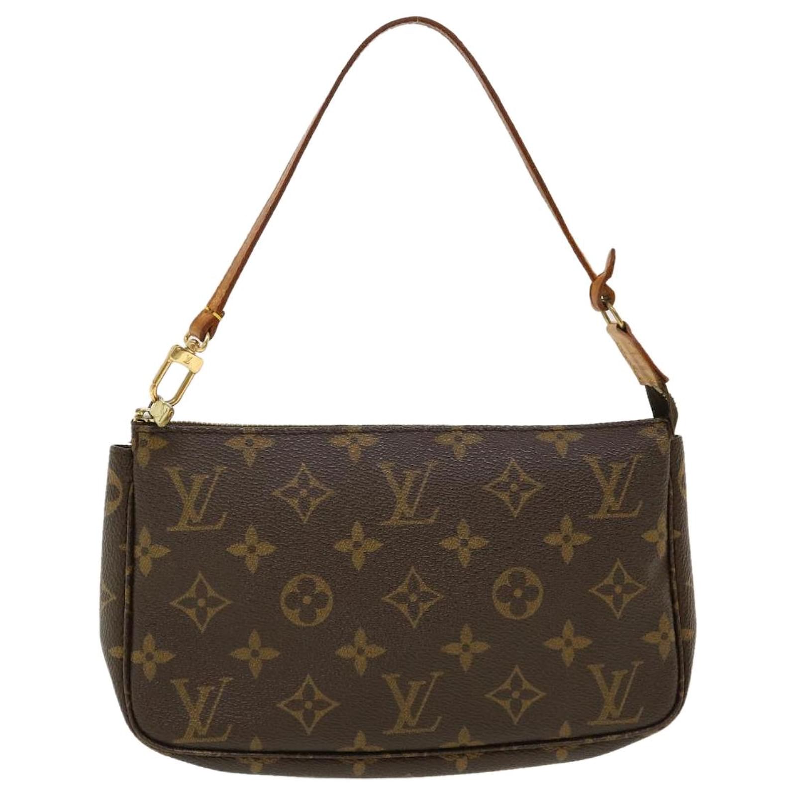 LOUIS VUITTON Monogram Sac Pochette Clutch Bag Vintage LV Auth