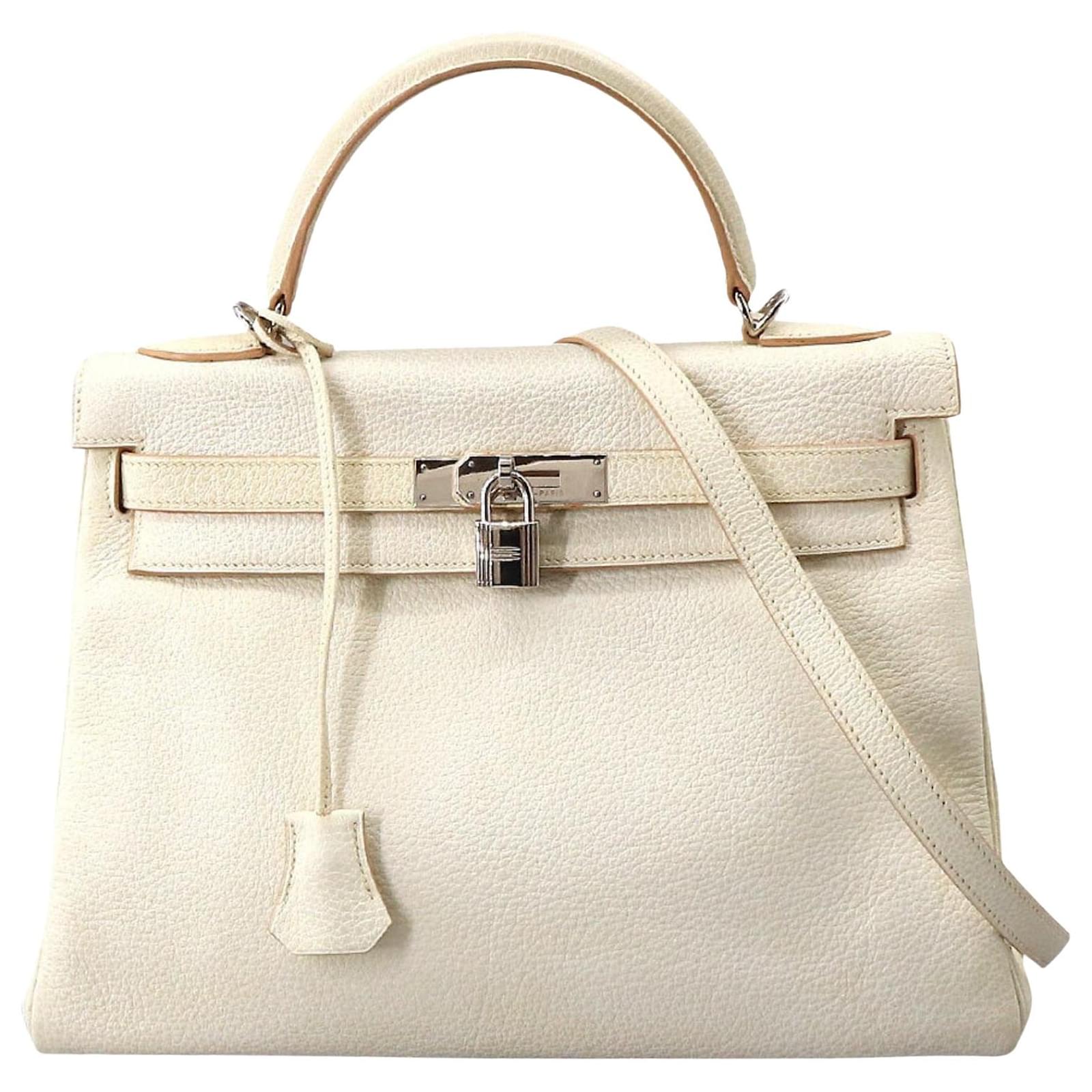 Hermes kelly white bag sale