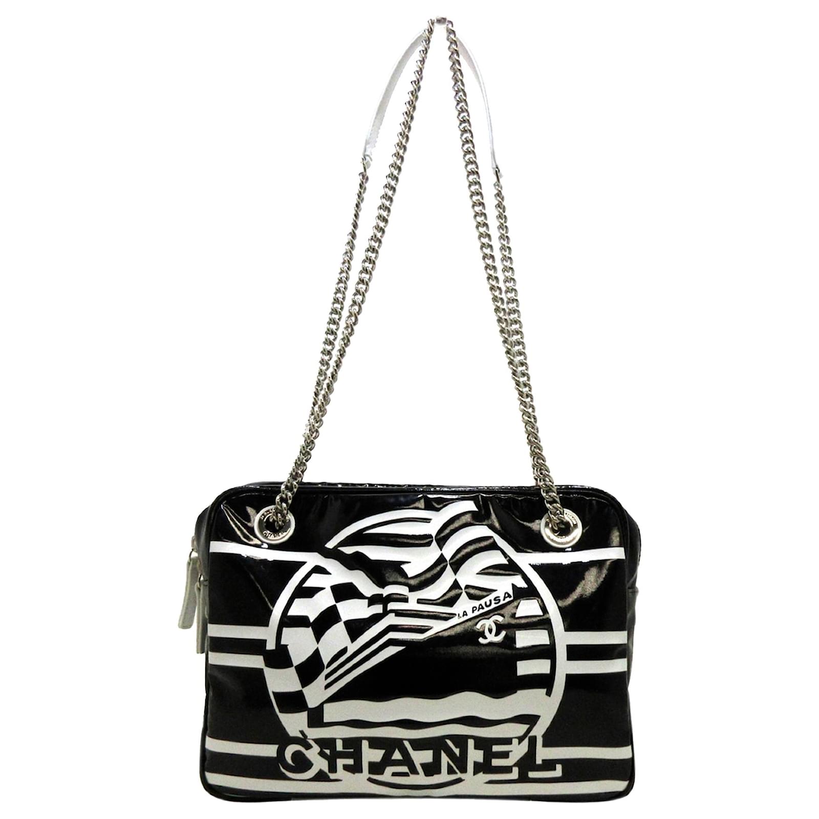 Chanel Black La Pausa Shoulder Bag Plastic ref.906257 - Joli Closet