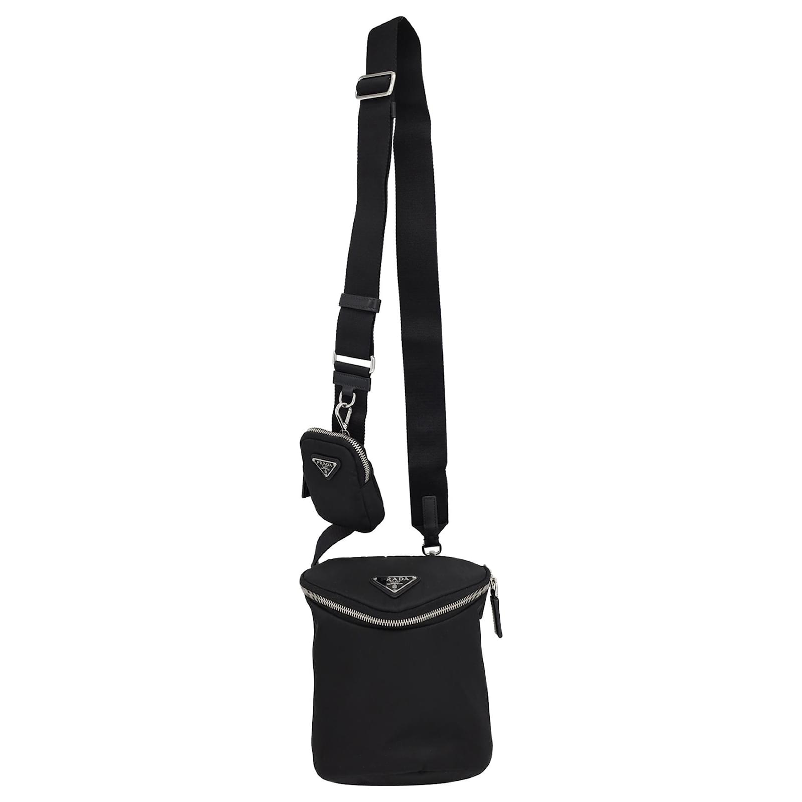 Prada Re-Nylon Crossbody Bag in Black