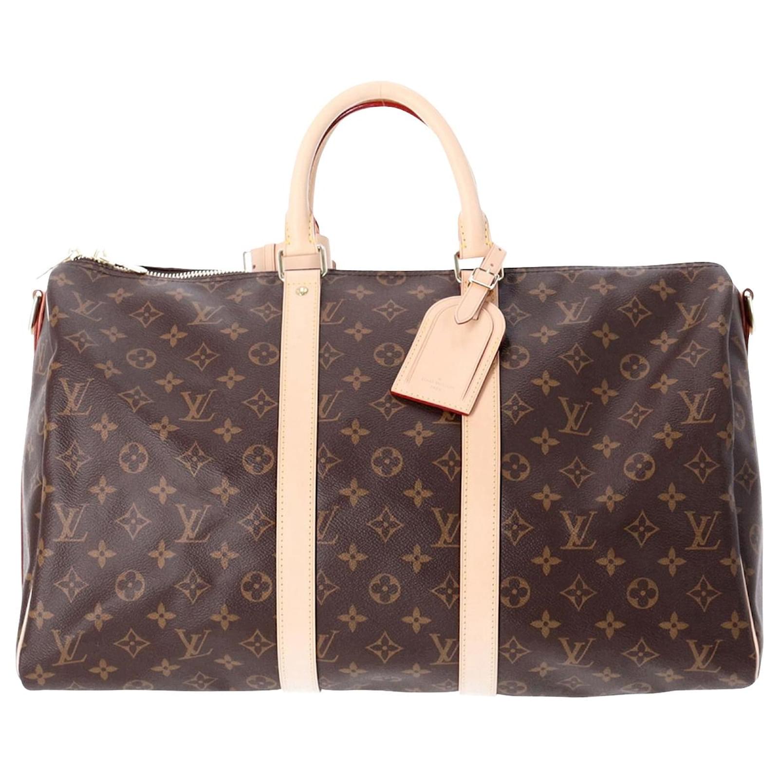 Louis Vuitton Keepall Bandouliere 45 Monogram Duffle Handbag Purse