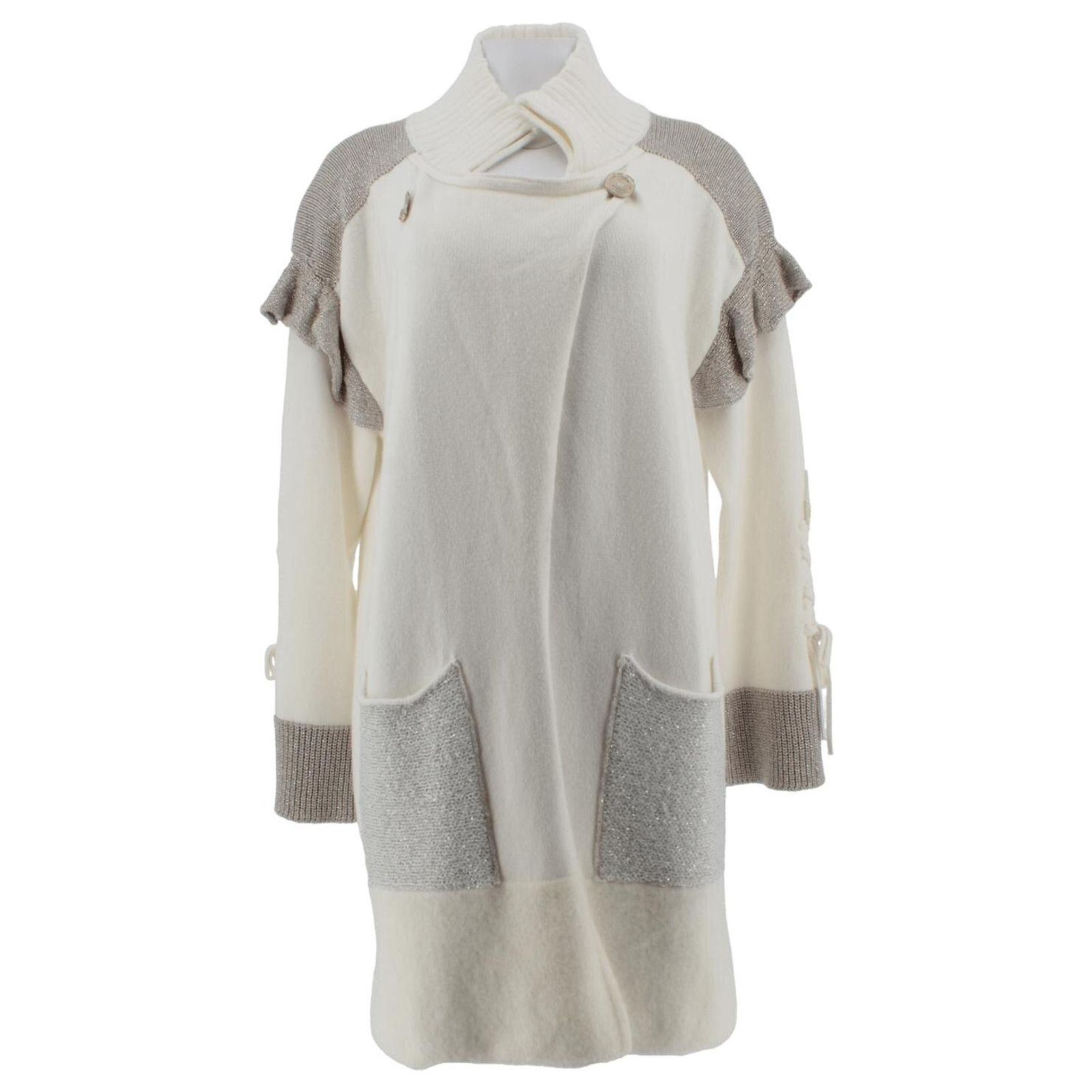 Veste Jeans & Voile Beige Elisa Cavaletti - Taille S/36 - Style Blazer Décontracté