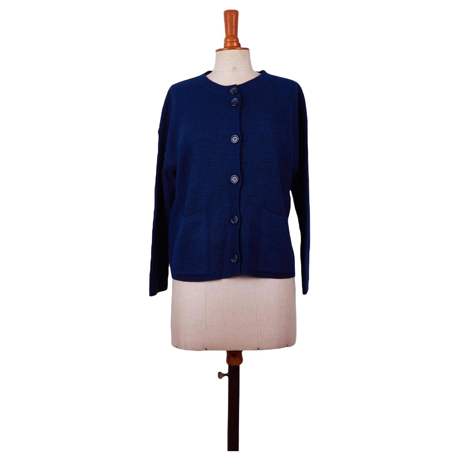 Essentiel Antwerp cardigan 38 Blue Wool ref.907907 - Joli Closet