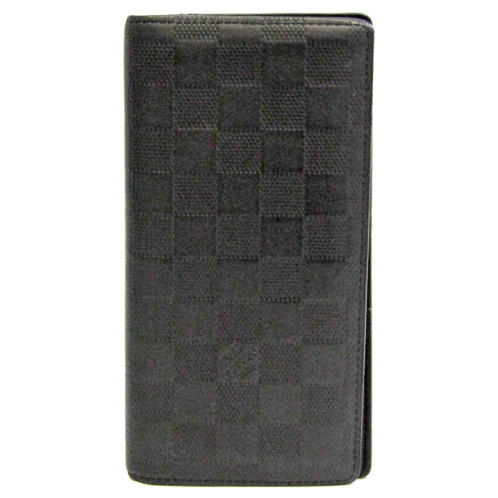 LOUIS VUITTON Brazza Wallet Black Cloth ref.98240 - Joli Closet