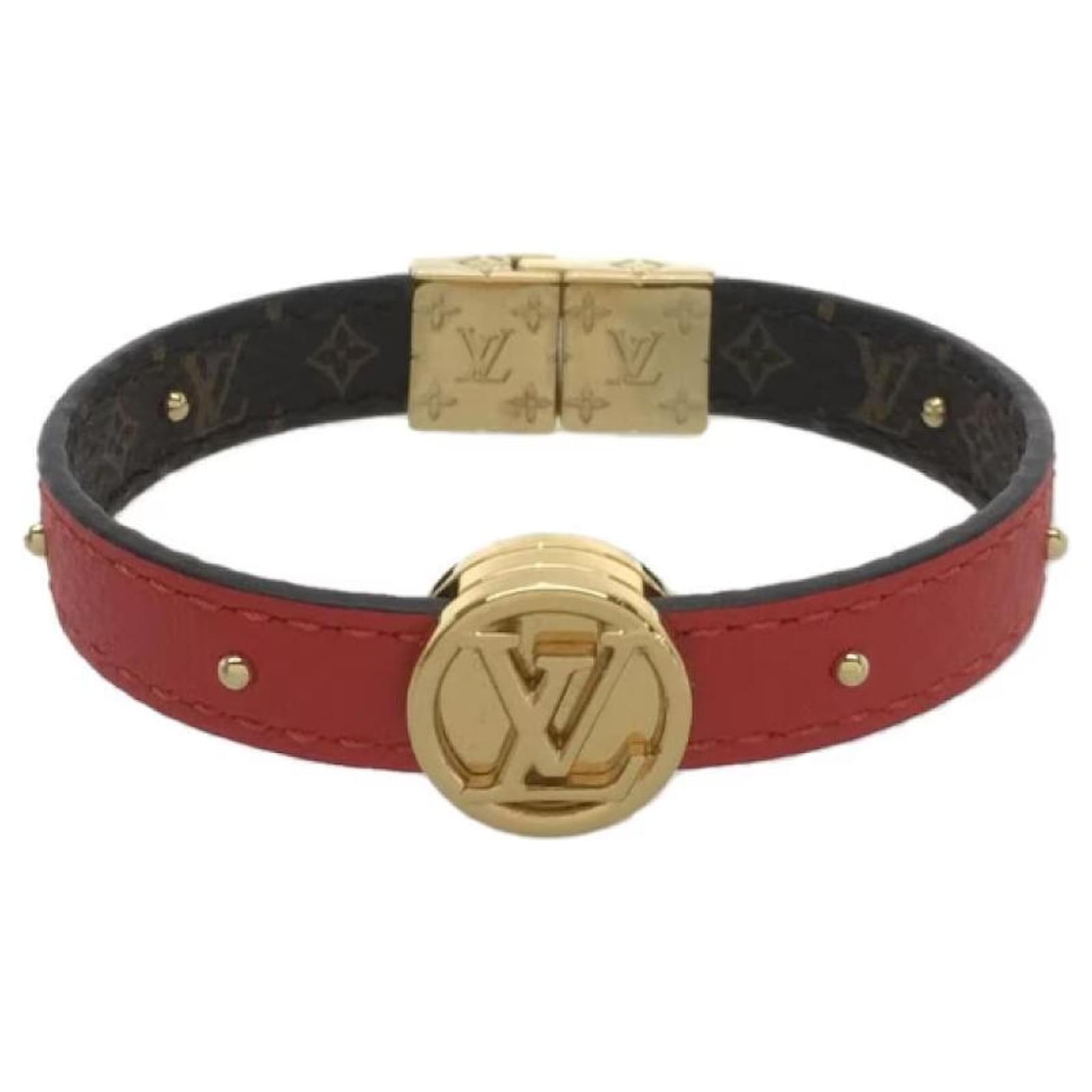 LOUIS VUITTON Femme Bracelet en Cuir en Rouge