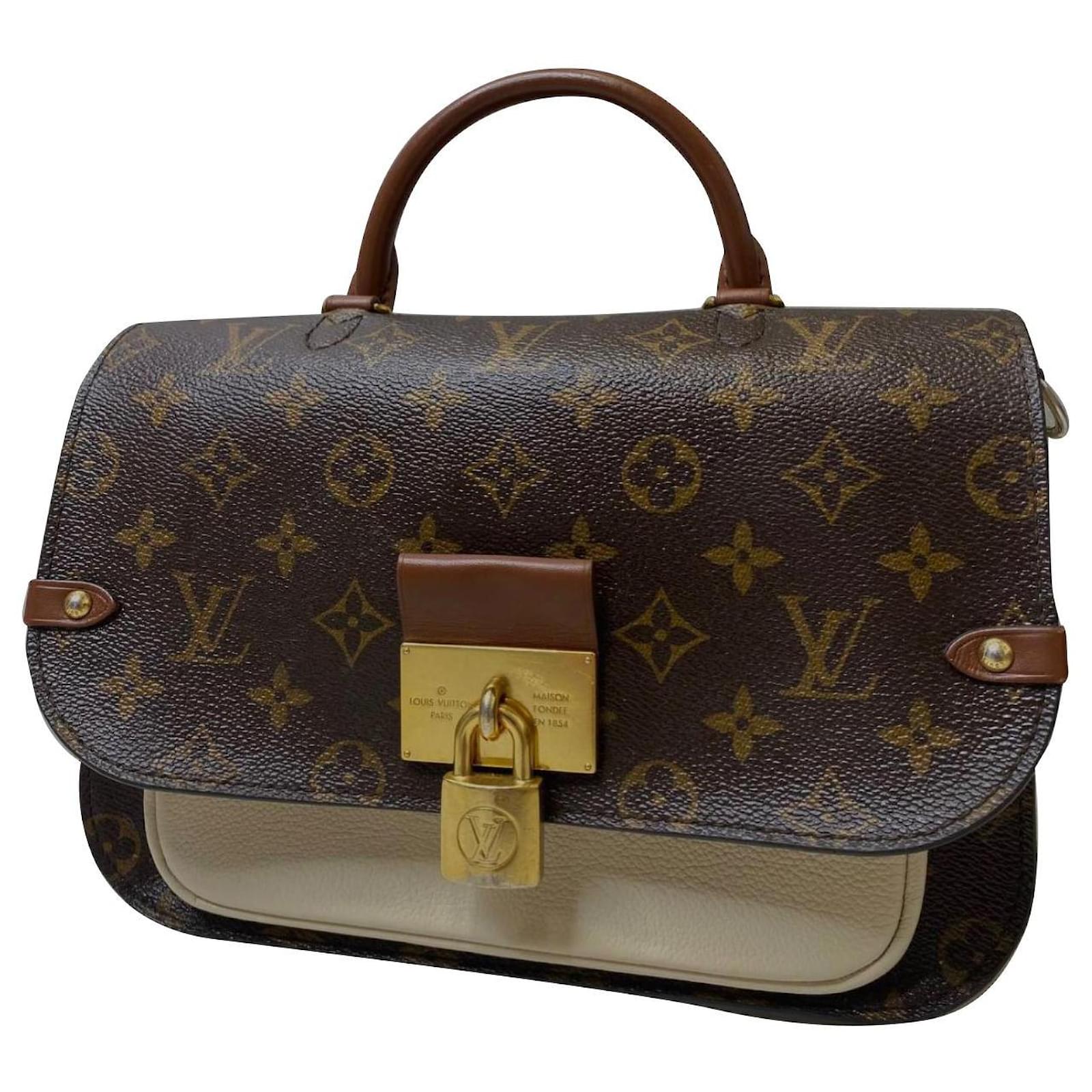 Louis Vuitton vaugirard Brown Cream Caramel Leather ref.909312 - Joli Closet