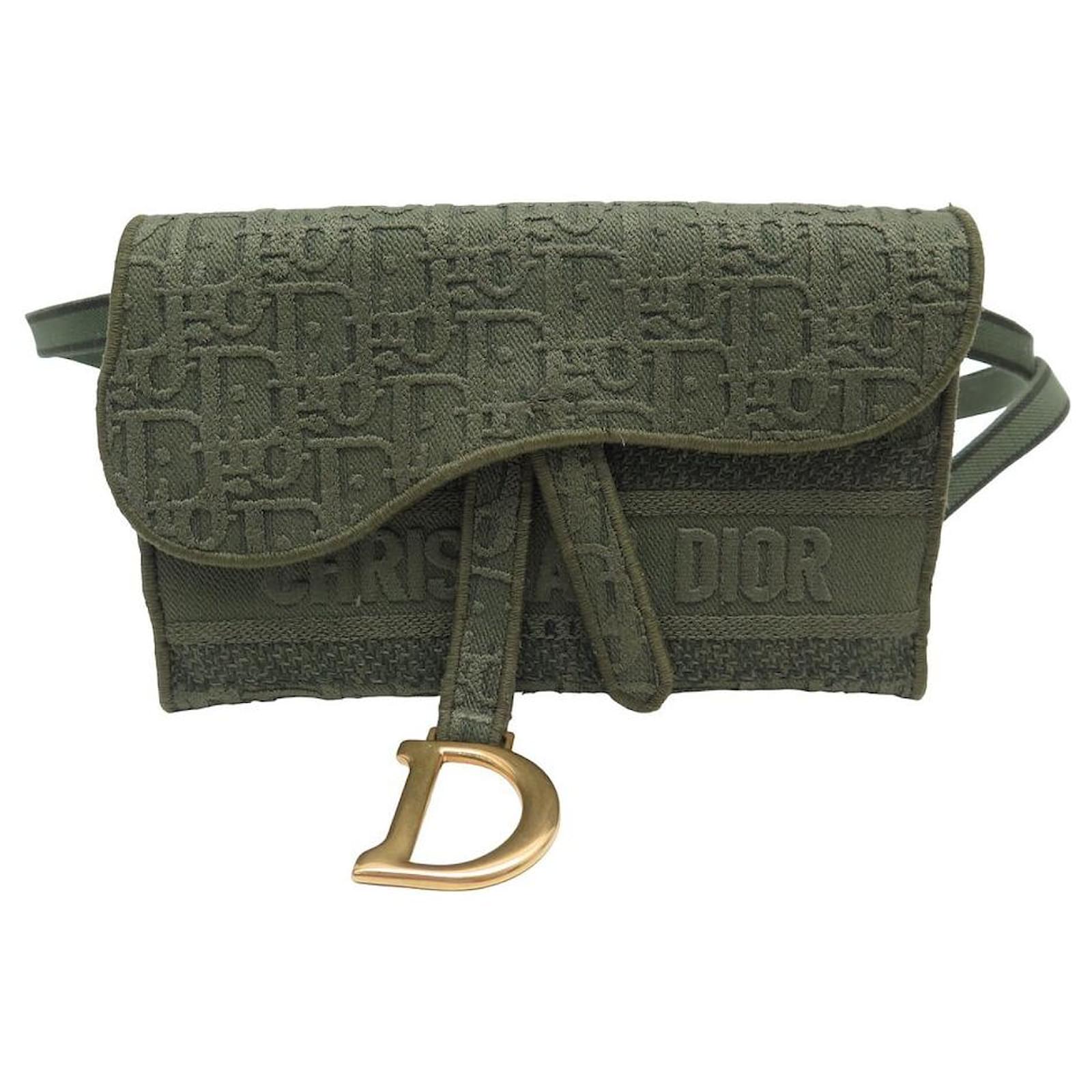 Christian Dior Trotter Waist Bag Pouch Fanny Pack Nylon Leather