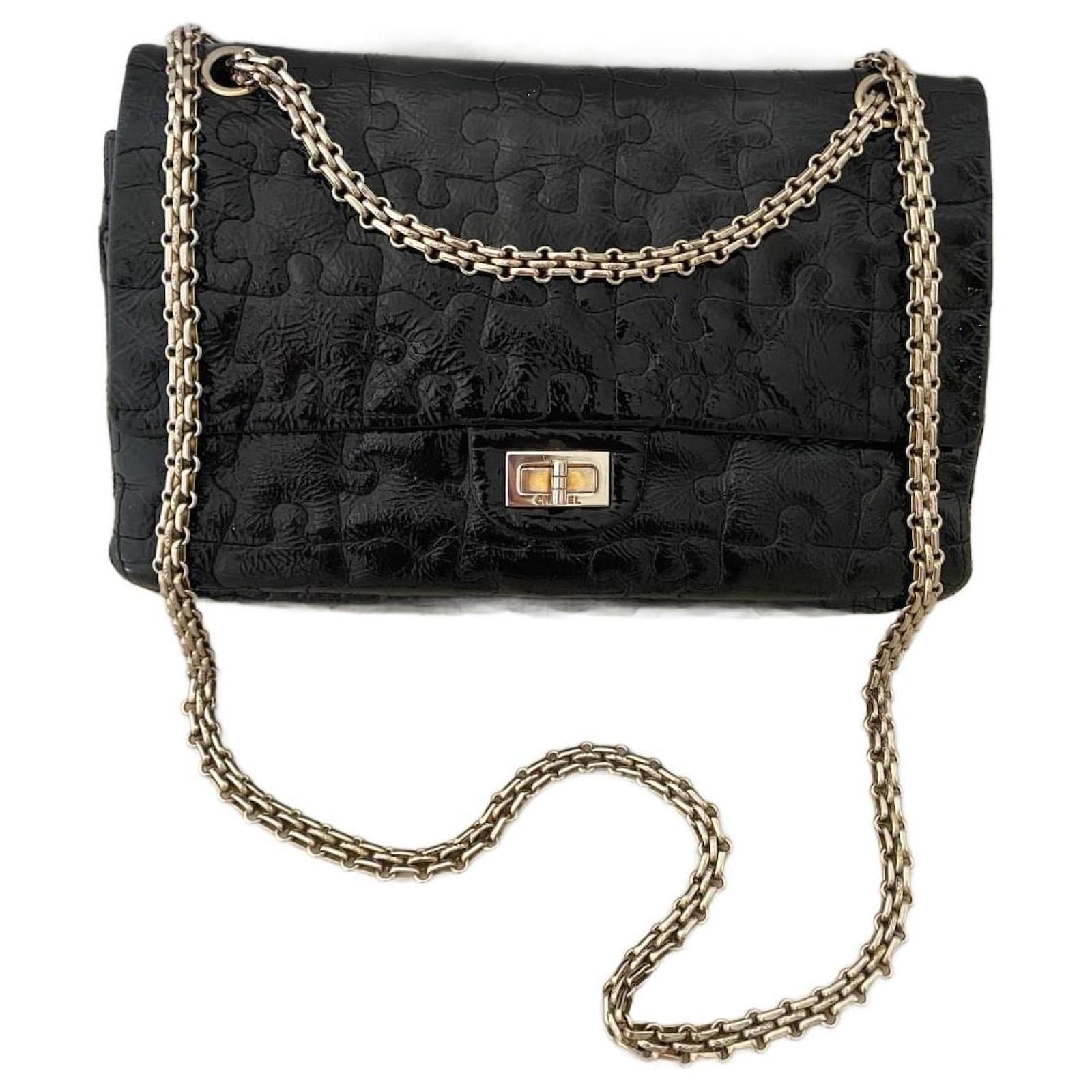 2.55 patent leather crossbody bag Chanel Black in Patent leather