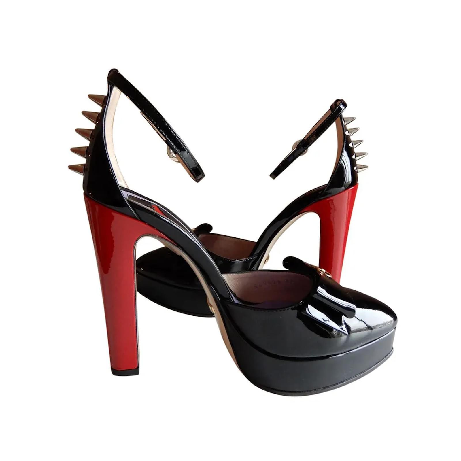 Gucci sadie discount spike platform pump