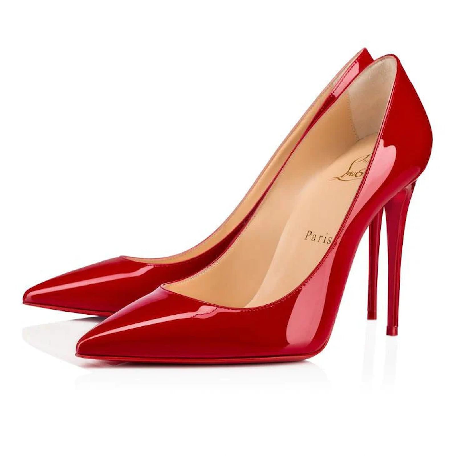 CHRISTIAN LOUBOUTIN Heels T.EU 37.5 Patent leather Red ref