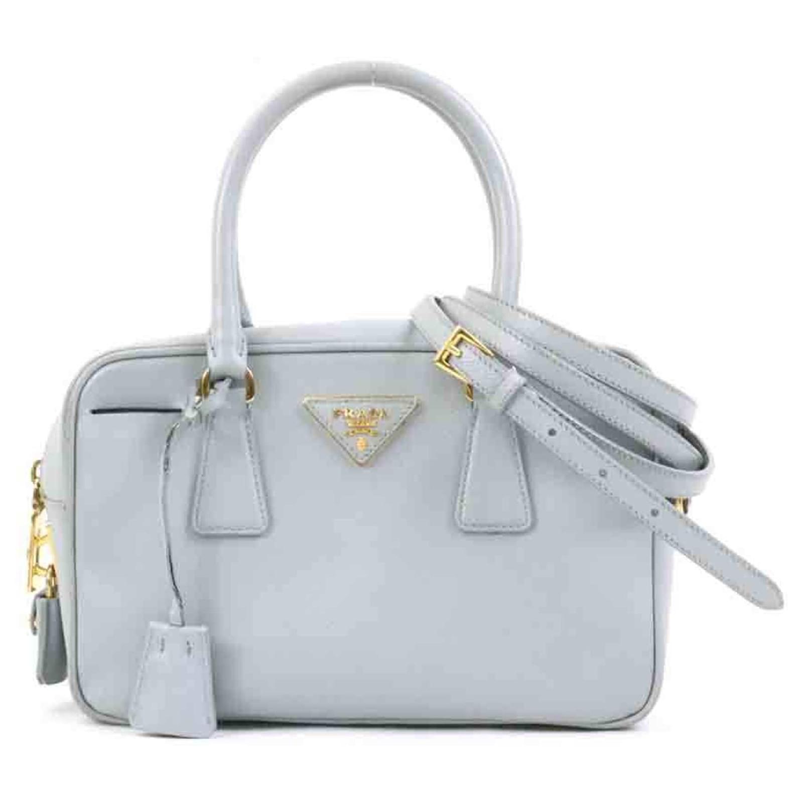 Prada, Bags, Prada Galleria Bag White With Locks On Top