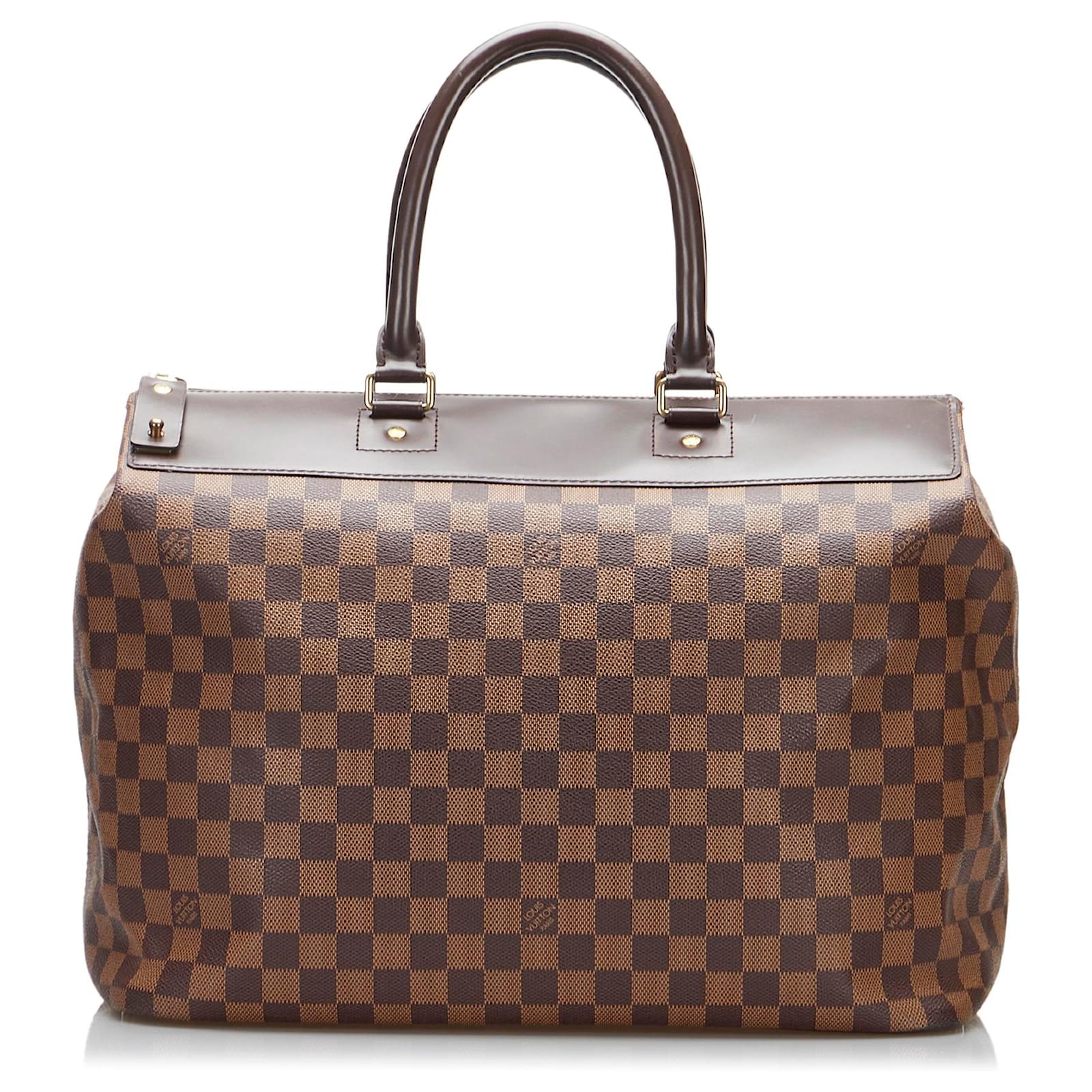 Brown Louis Vuitton Damier Ebene Greenwich PM Travel Bag