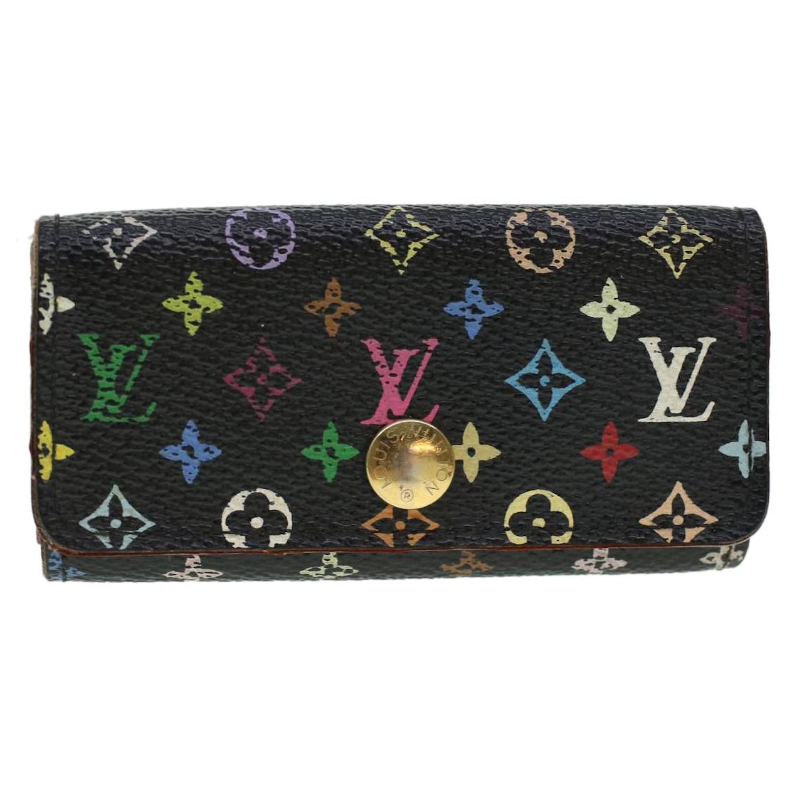Louis Vuitton Black Multicolor Key Wallet