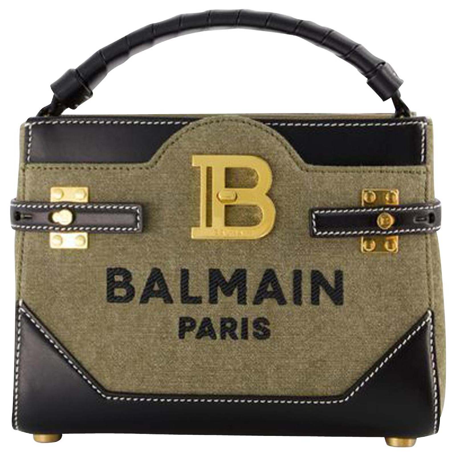 ショルダーバッグ・ポシェット BALMAIN Woman Crossbody bags Kaki FN1DB526LSLX 7AQ Balmain Leather B Camera Bag - Red Crossbody Bags, Handbags
