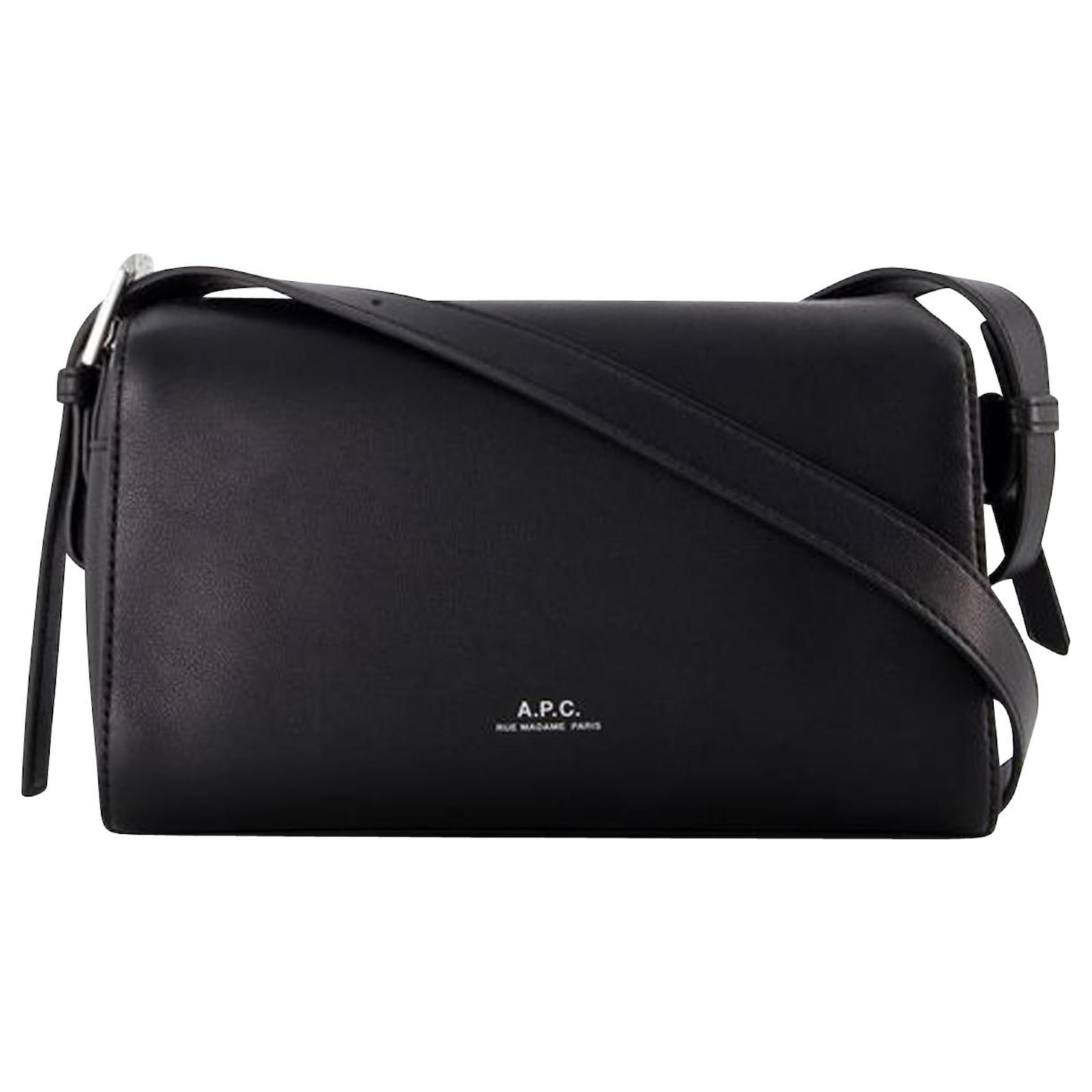 Apc Nino Crossbody Camera Bag A.P.C Synthetic Black Leatherette