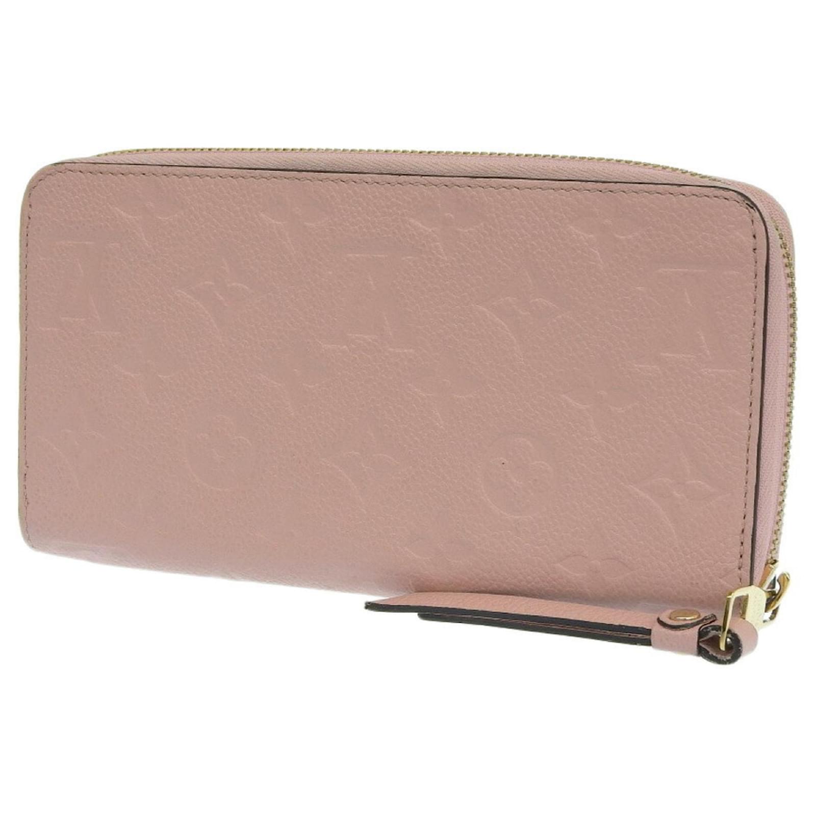 Louis Vuitton Zippy wallet in pink epi leather