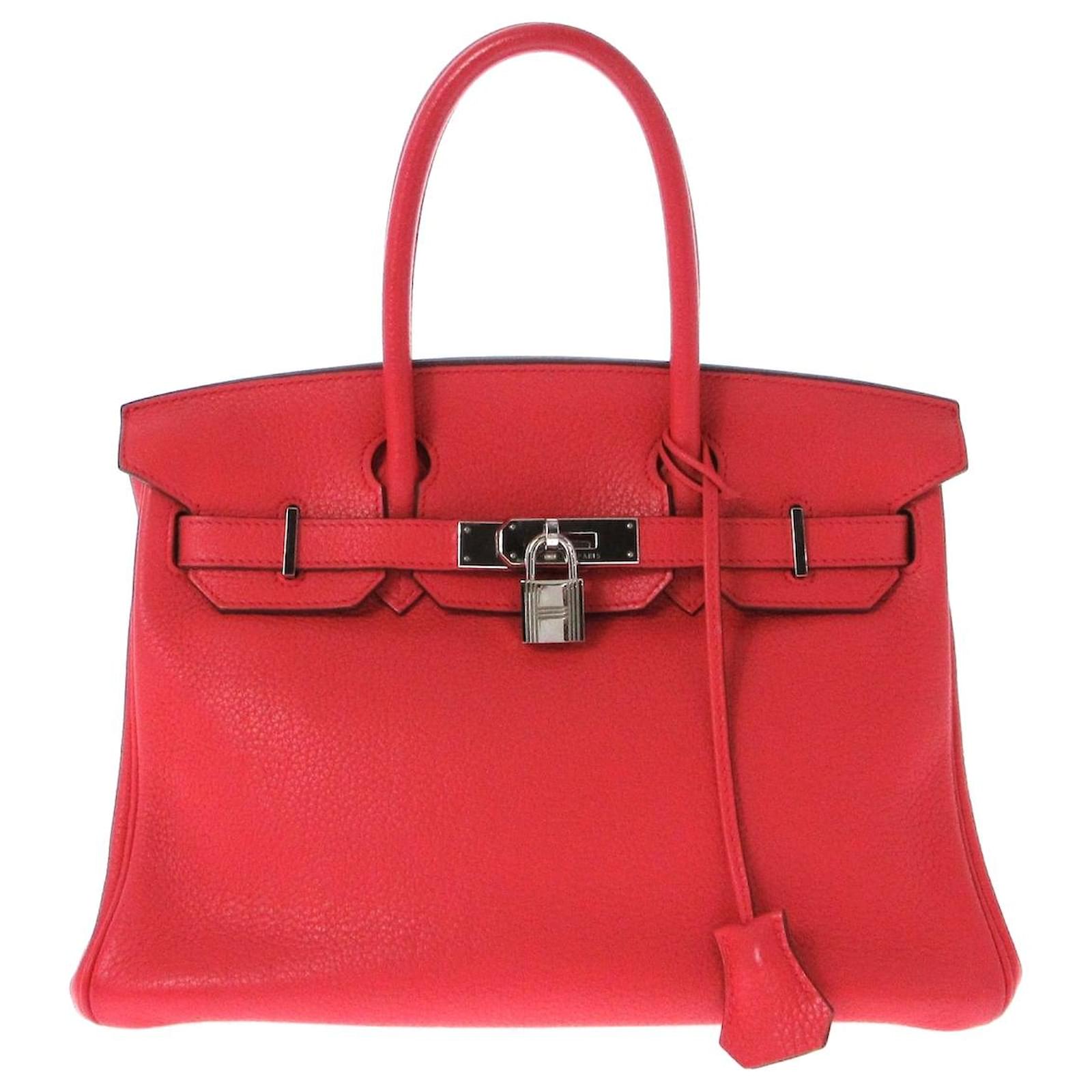 Hermès HERMES BIRKIN 30 Red Leather ref.911571 - Joli Closet