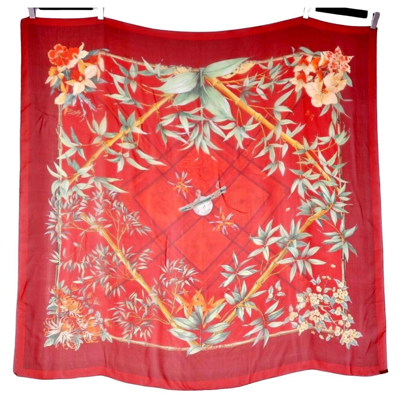 HERMES 25S SCARF 140 IN SILK CASHMERE 989484