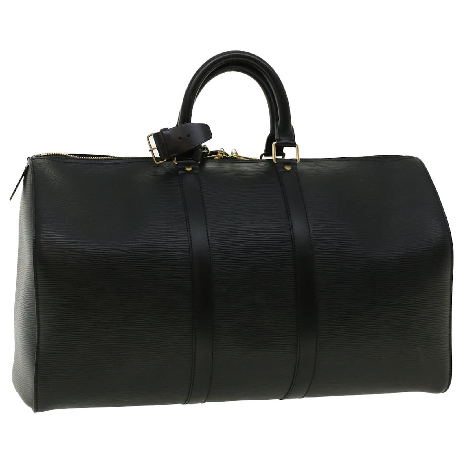 Louis Vuitton, Bags, Louis Vuitton Keepall 45 Black Epi