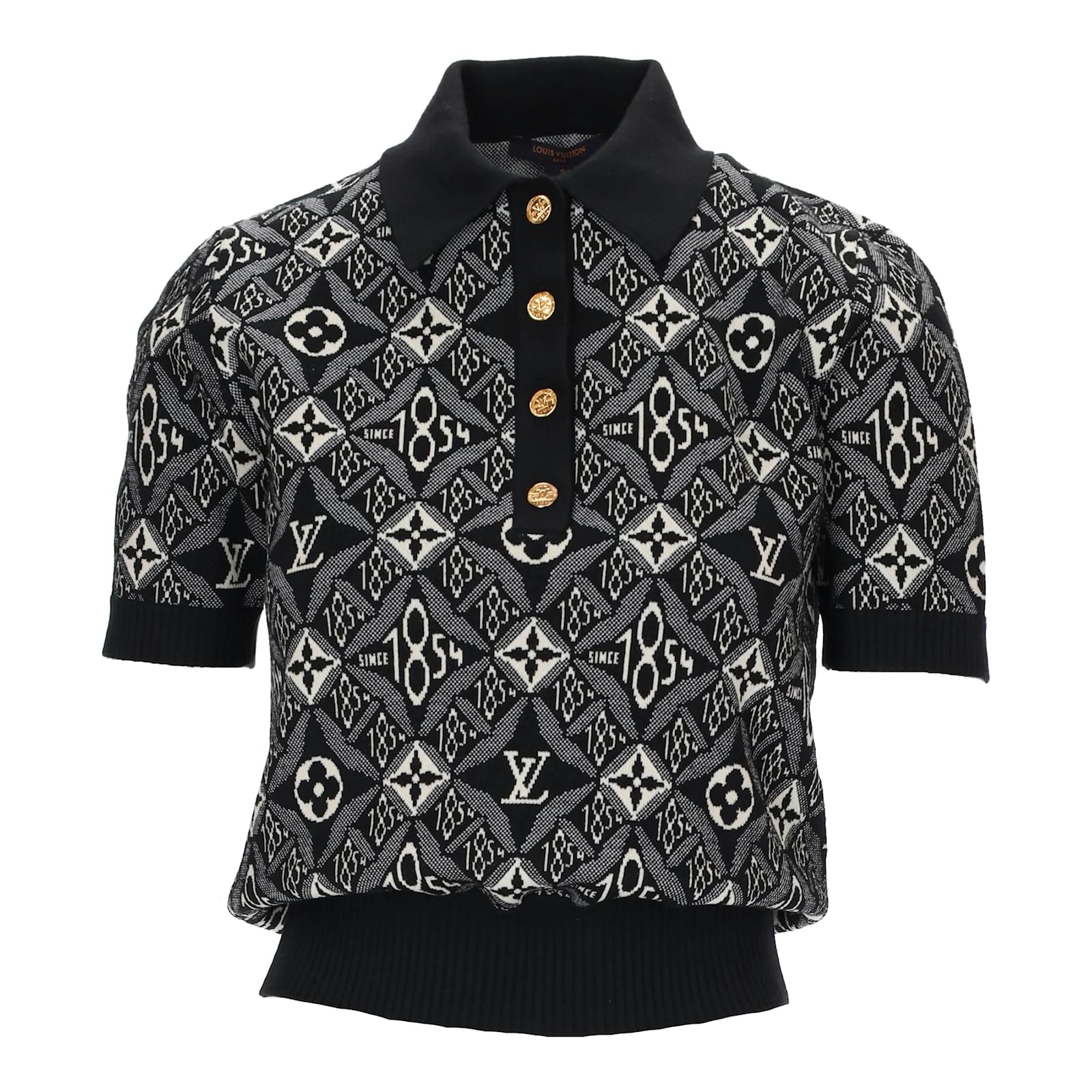 Louis Vuitton X Grace Coddington Multipattern Longsleeve Top