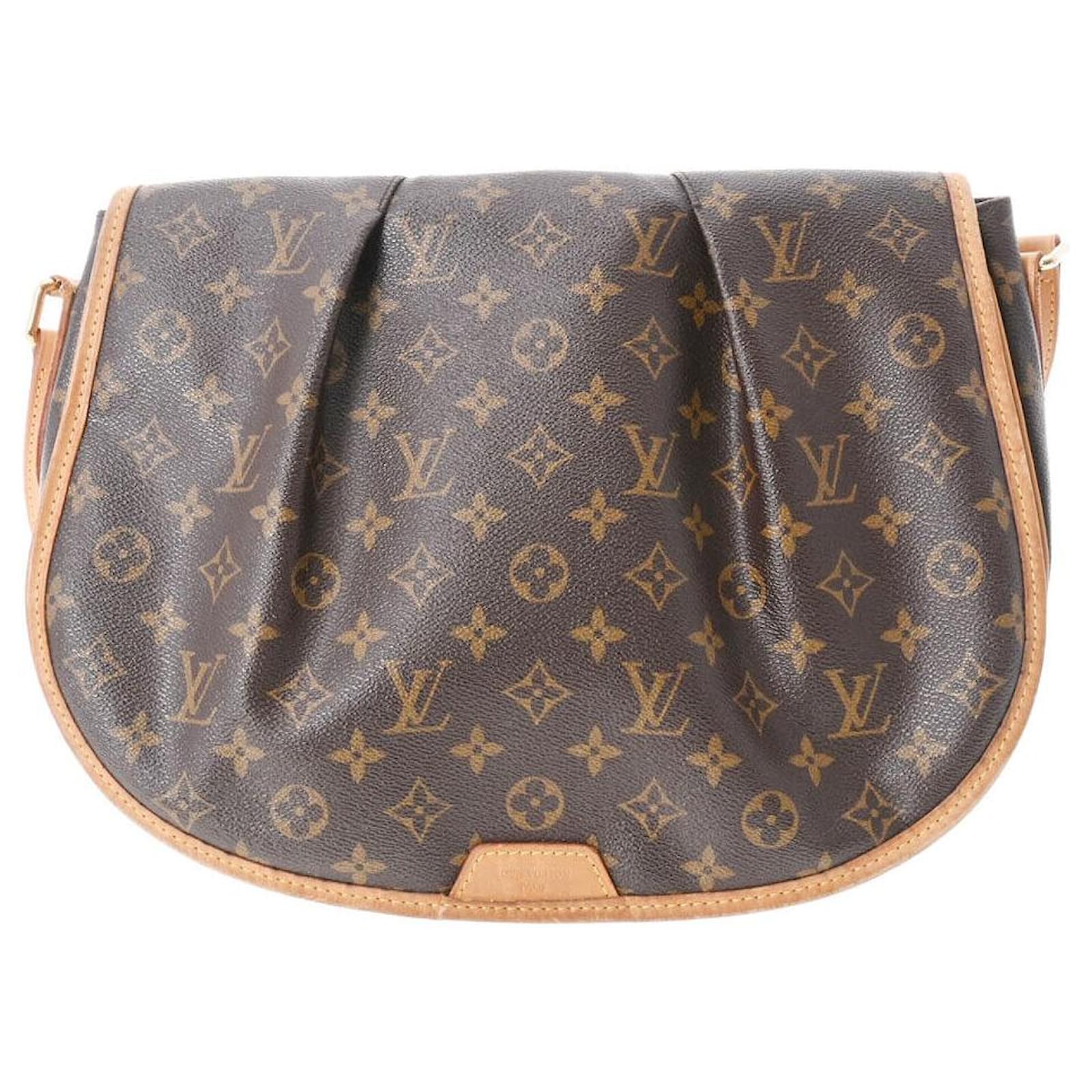 Louis Vuitton Menilmontant Brown Cloth ref.672914 - Joli Closet
