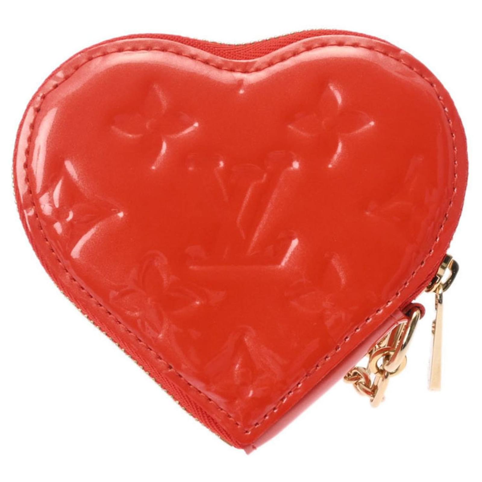 vuitton red heart shaped