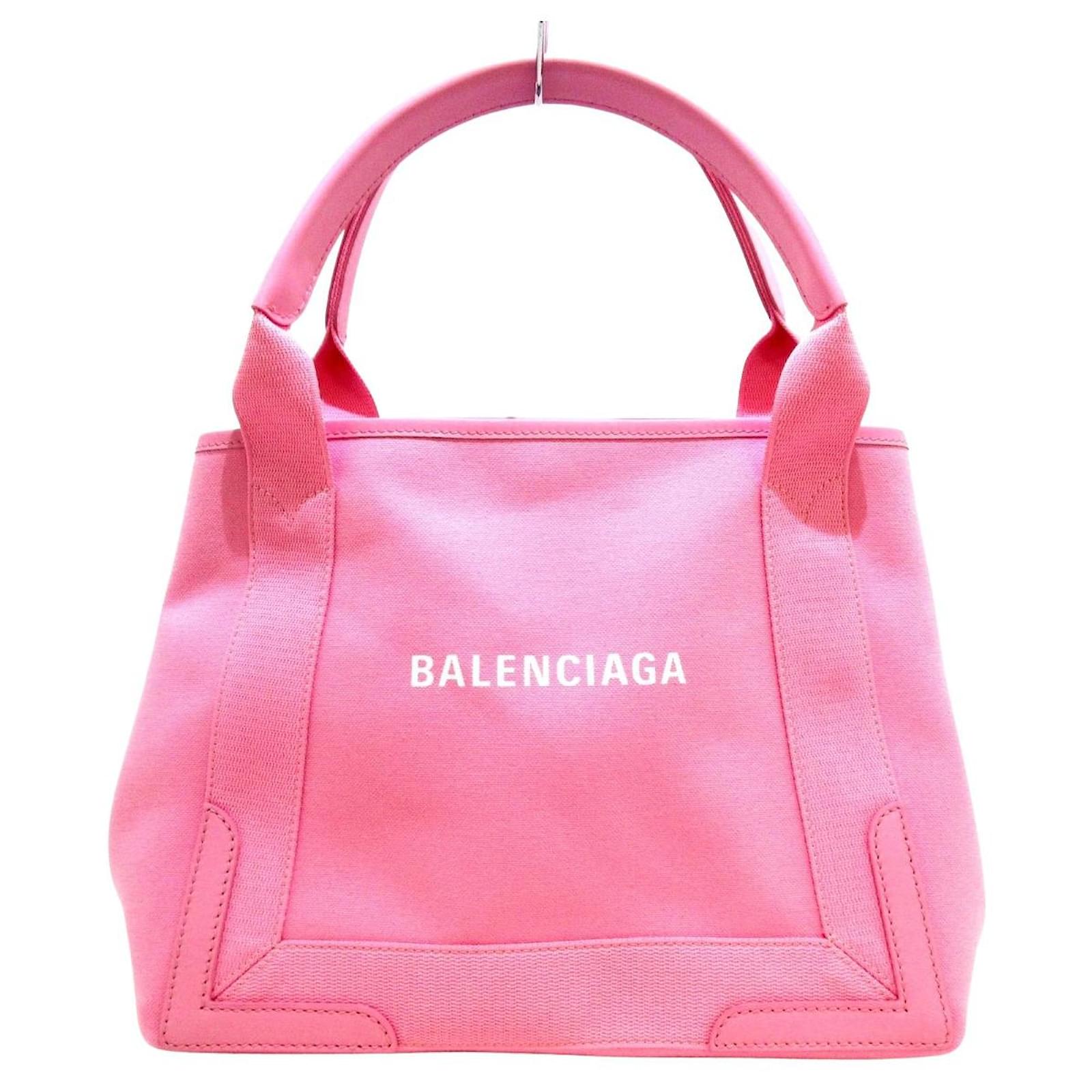 Day Balenciaga Navy Cabas Pink Leather ref.912895 - Joli Closet