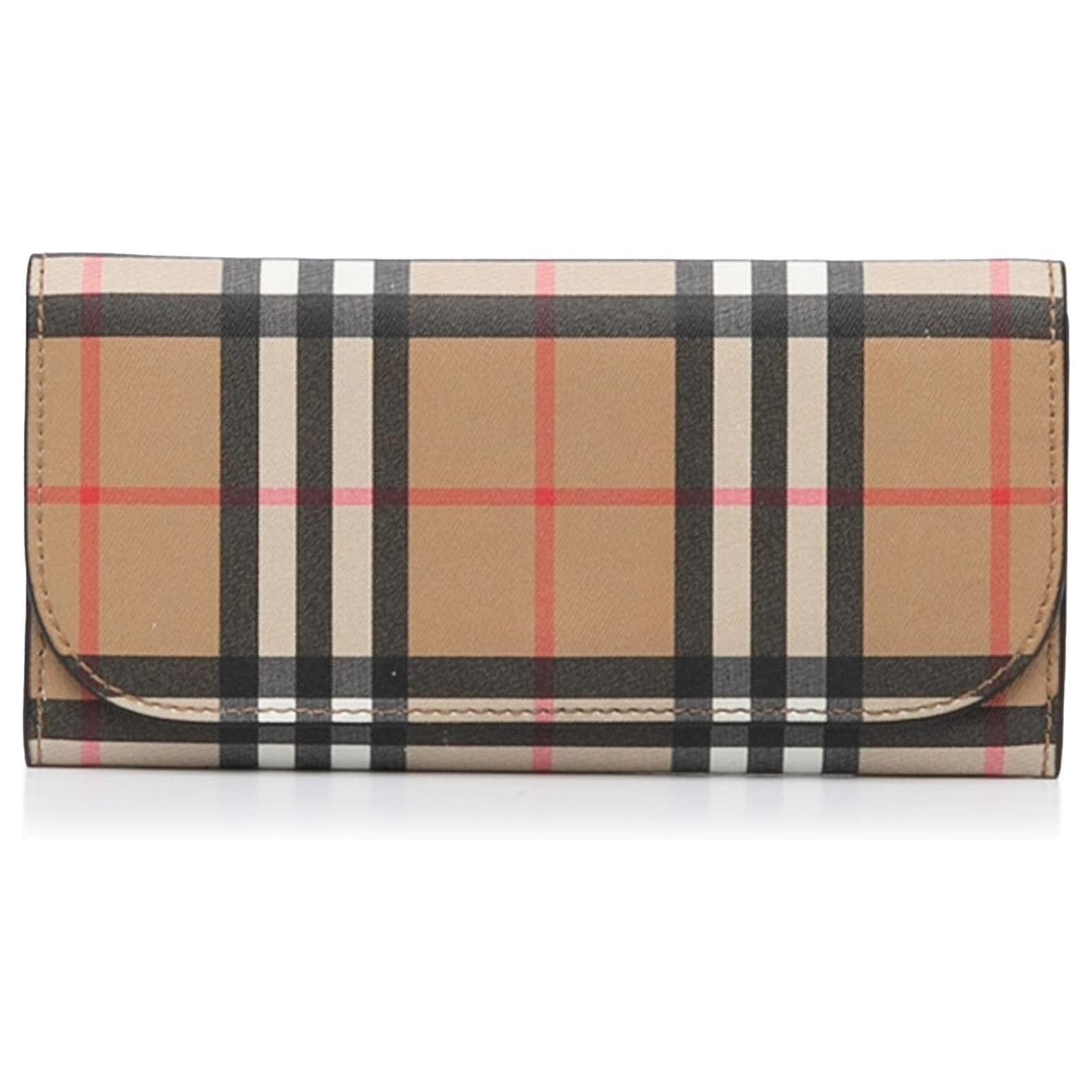 Burberry Check Continental Wallet