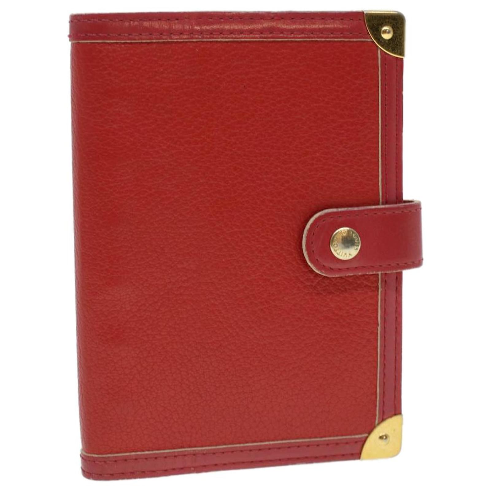 LOUIS VUITTON Agenda PM Day Planner Cover My LV Red White R20005