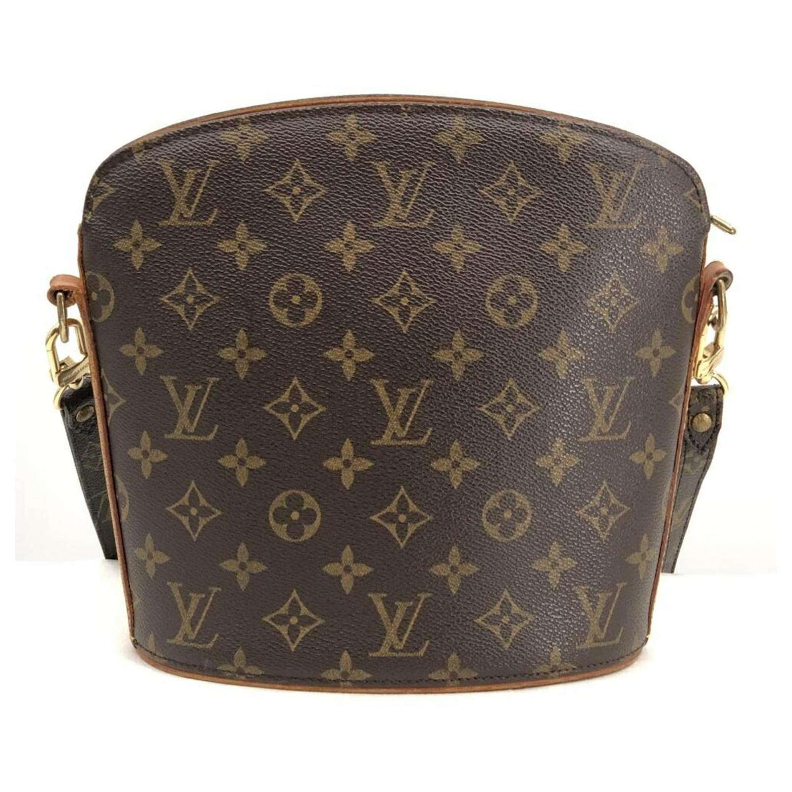 Louis Vuitton Drouot Monogram Canvas Brown Leather ref.544724 - Joli Closet
