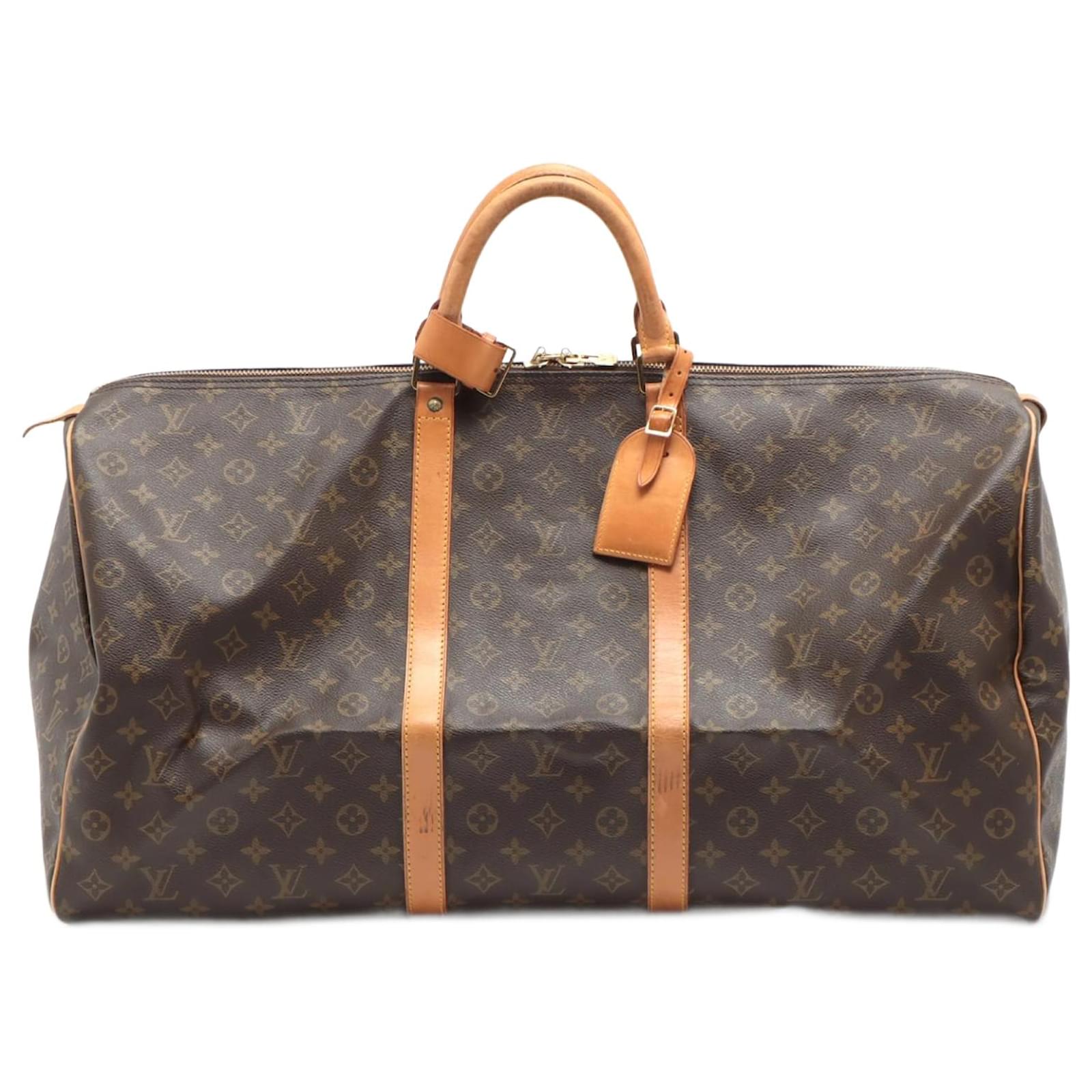 Louis Vuitton Keepall 55 Brown Cloth ref.915100 - Joli Closet