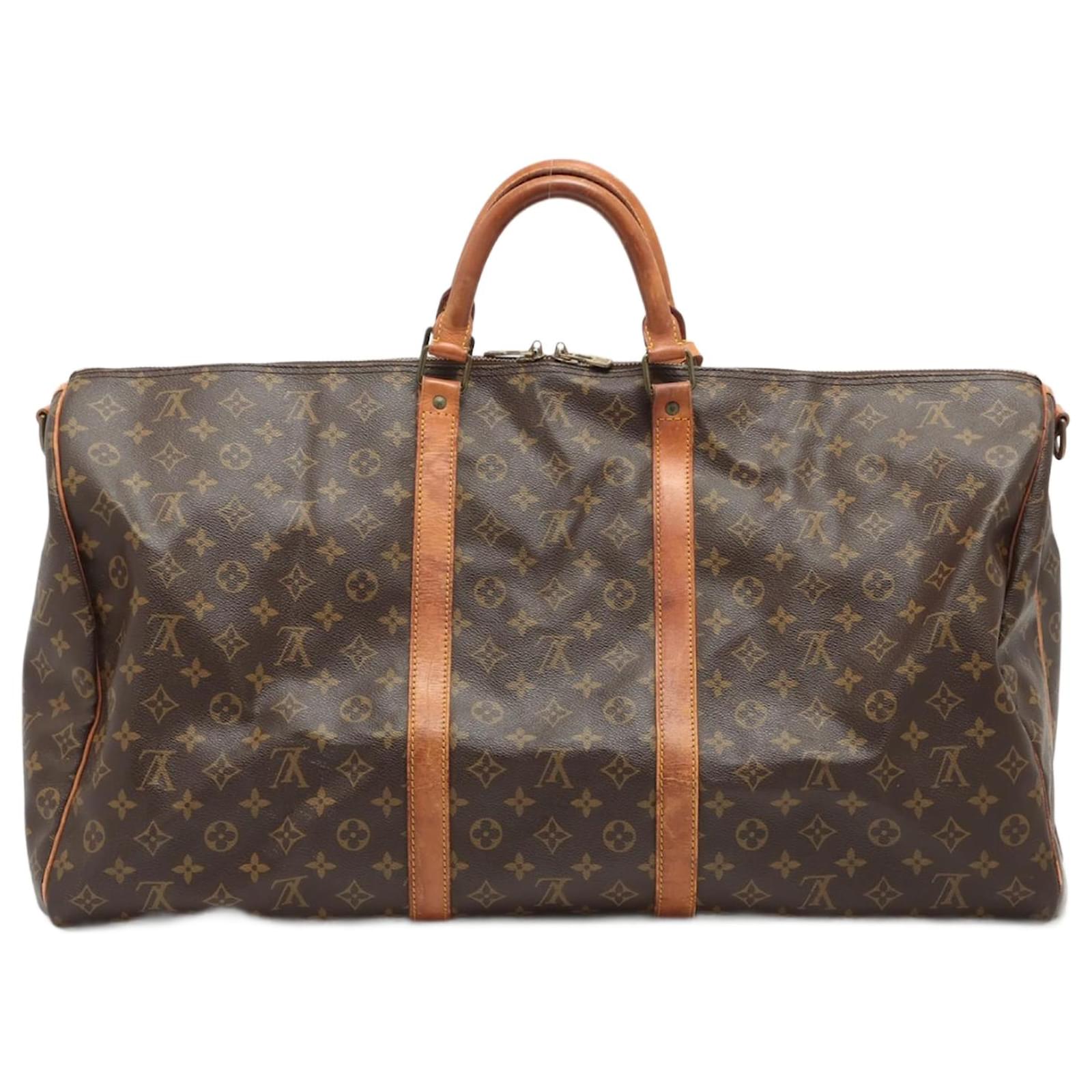 Louis Vuitton Keepall Bandouliere 60 Brown Cloth ref.915156 - Joli