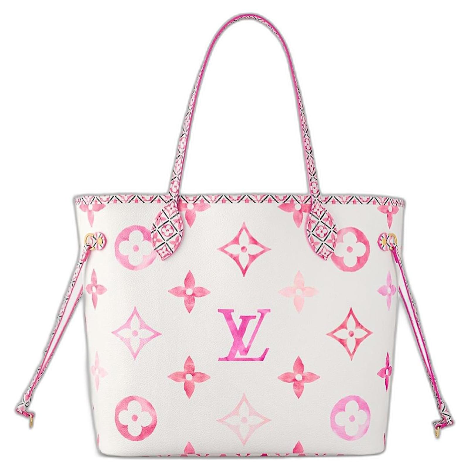 Handbags Louis Vuitton Neverfull mm LV by The Pool Pink