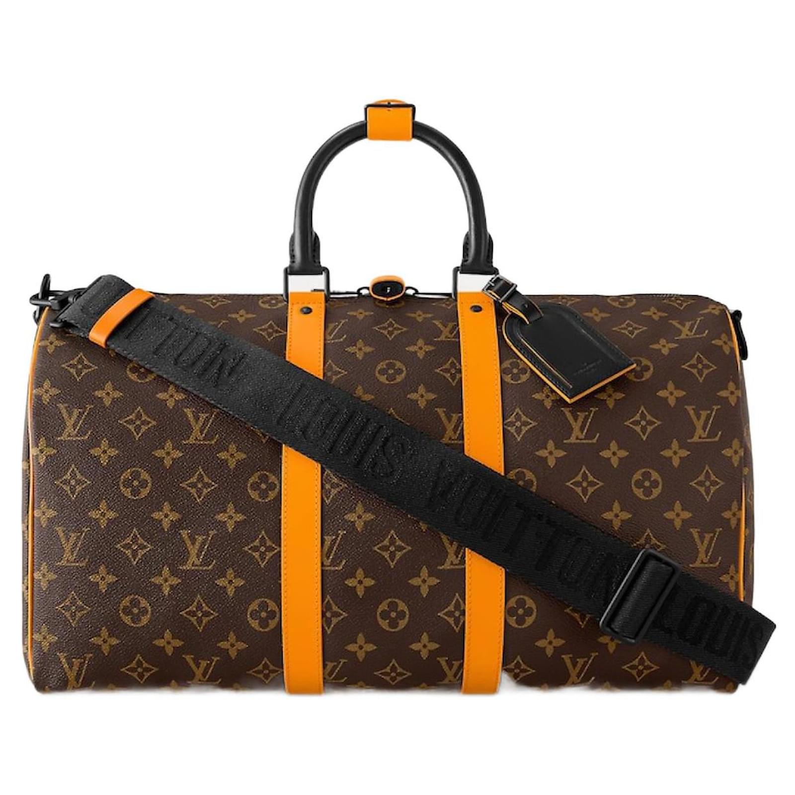 Louis Vuitton LV Keepall 45 macassar Brown Cloth ref.915559 - Joli