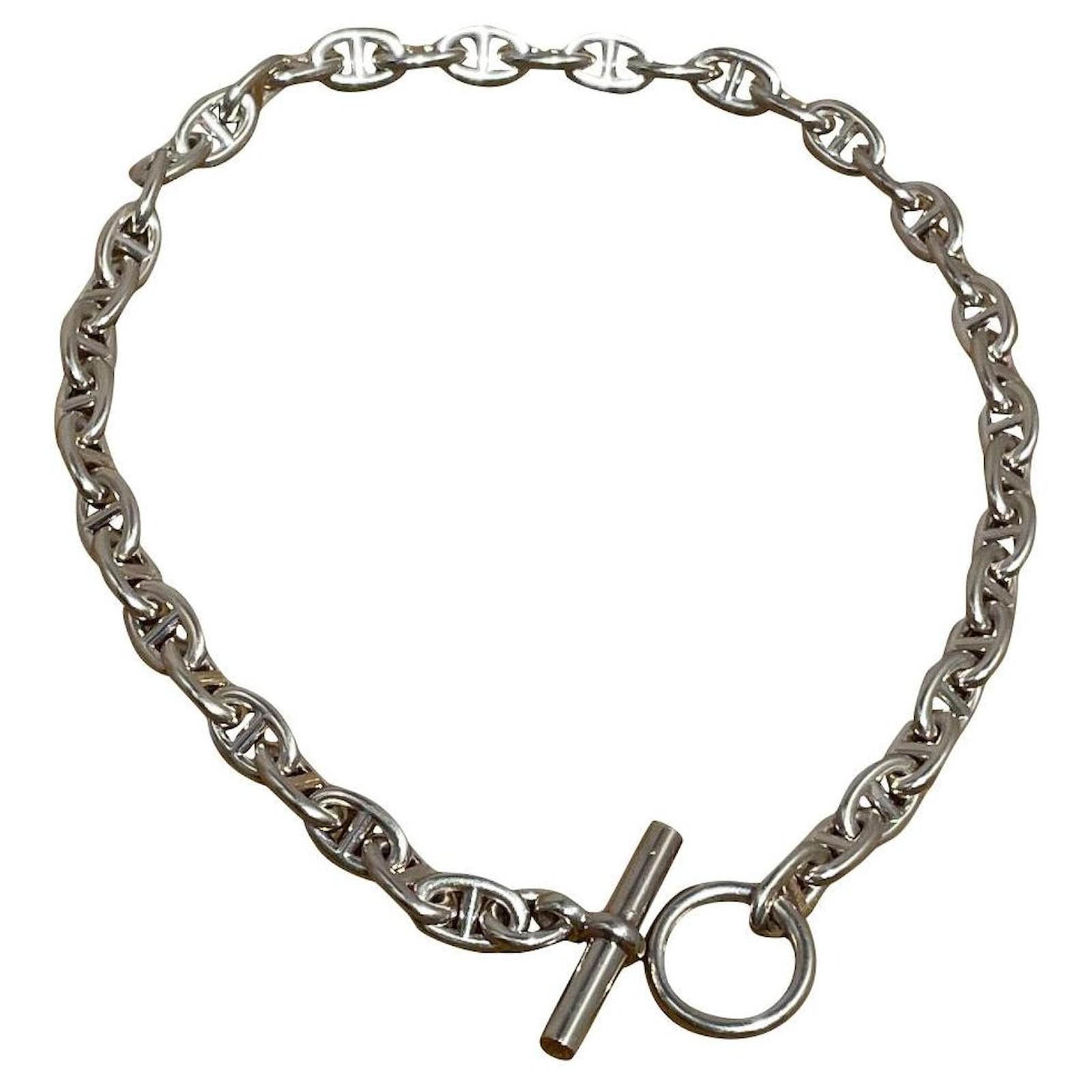 Hermès Chain of Anchor Silvery Silver ref.915620 - Joli Closet