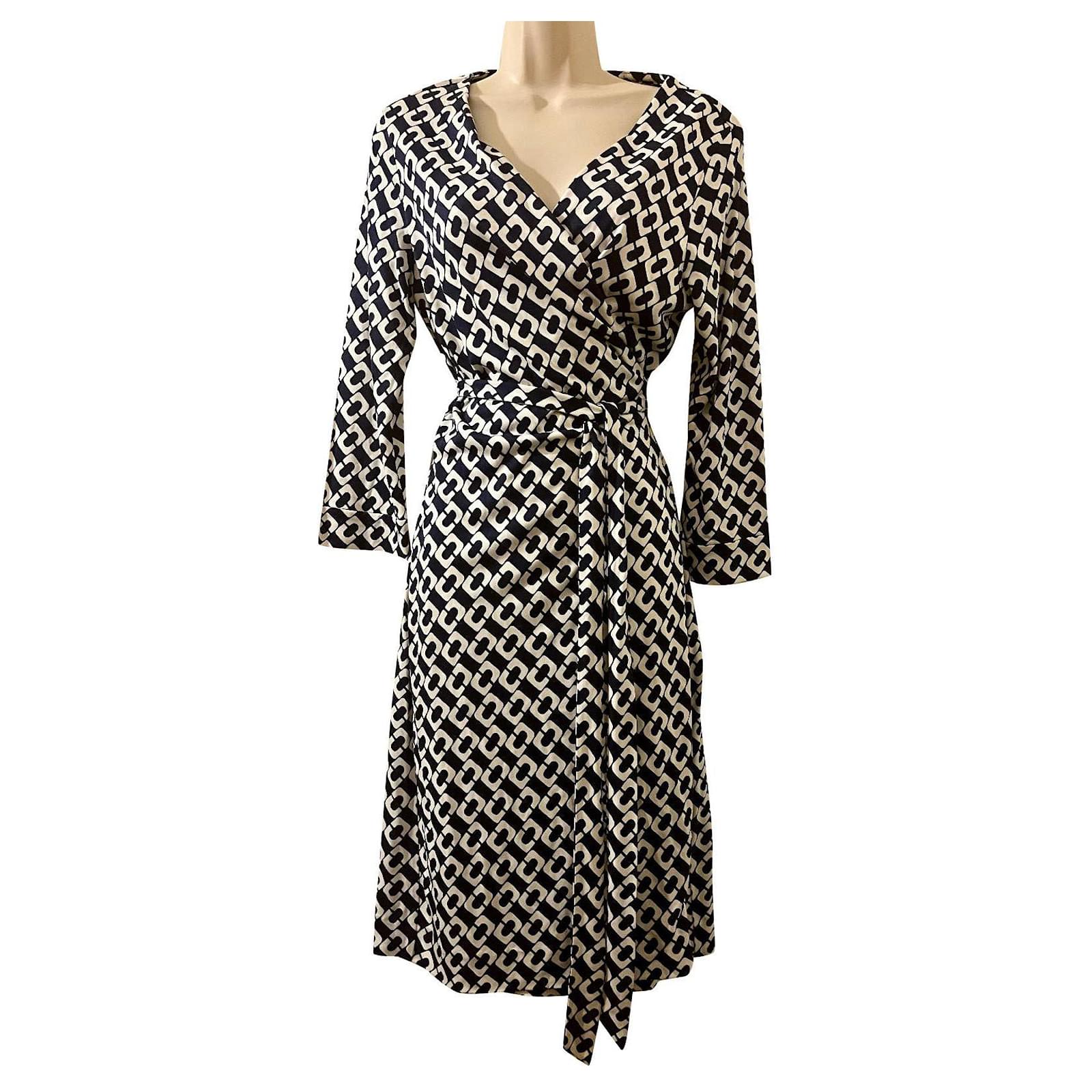 Diane Von Furstenberg DvF New Julian robe portefeuille en soie