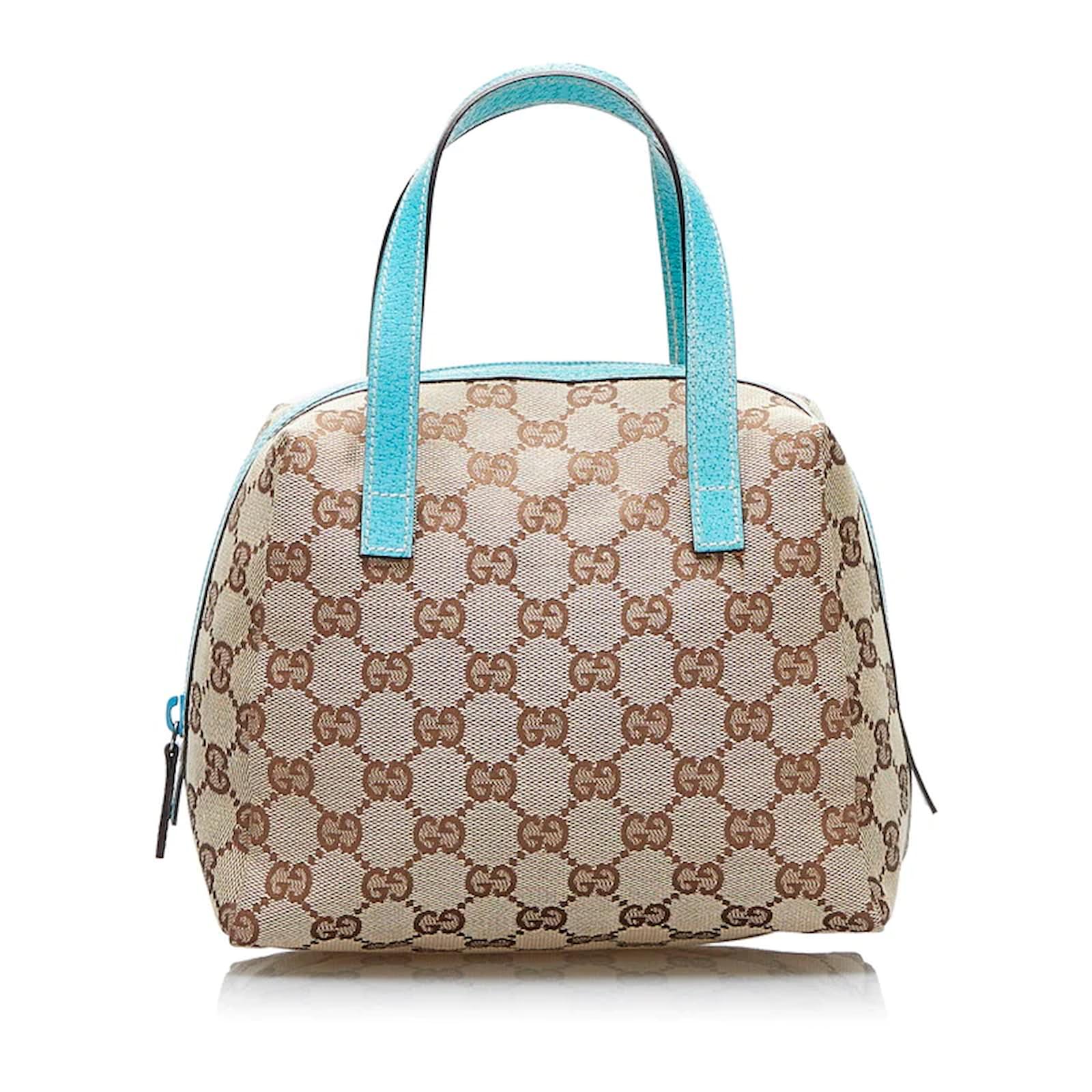 Gucci GG Canvas Mini Handbag 124542 Beige Cloth ref.915851 - Joli