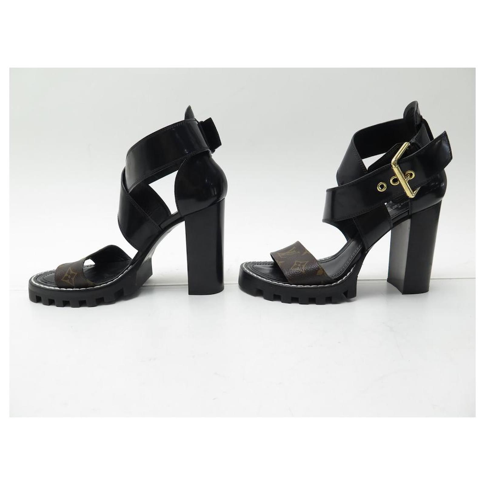 Louis Vuitton Leather Star Trail Sandals - Black Sandals, Shoes
