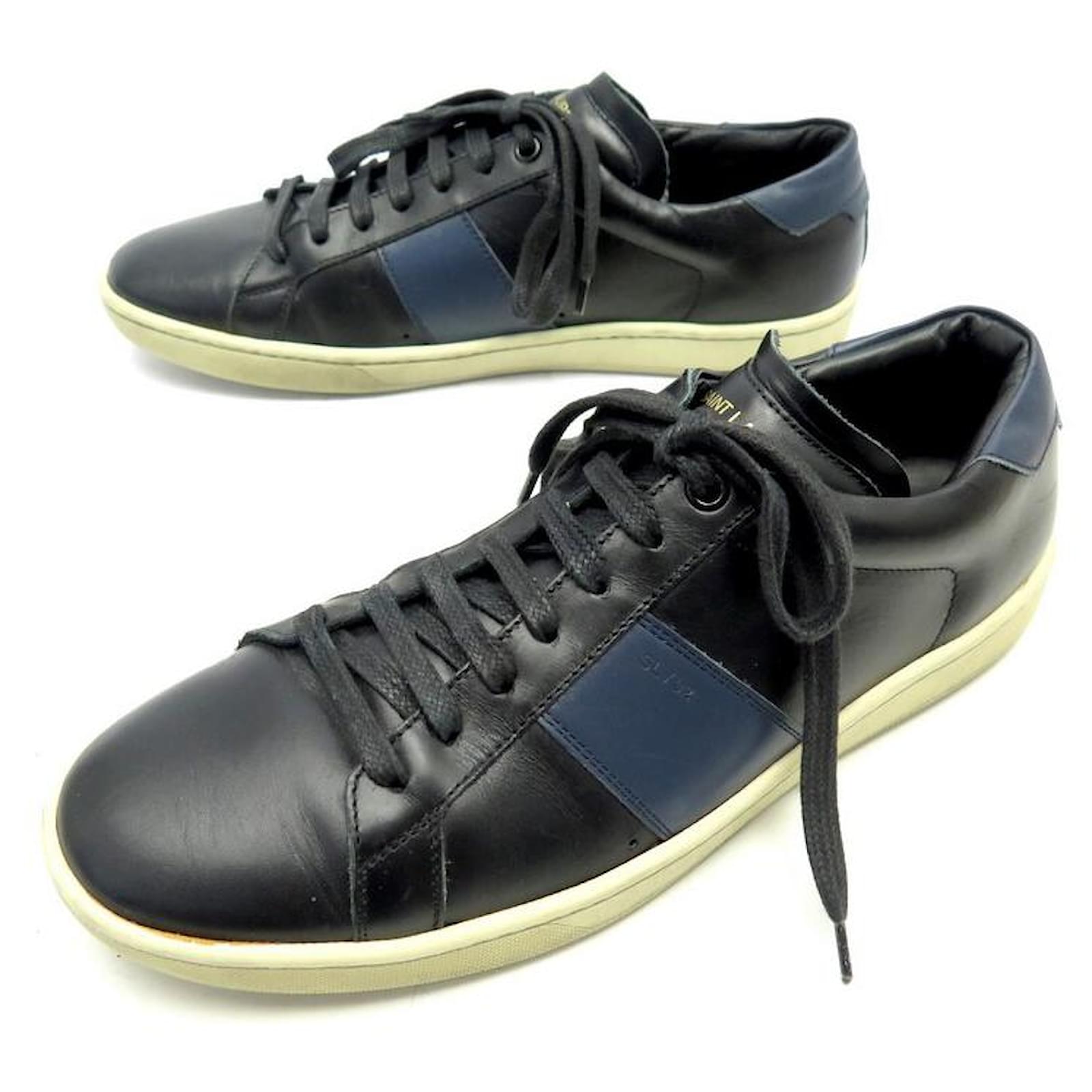 Black and blue outlet saint laurent sneakers